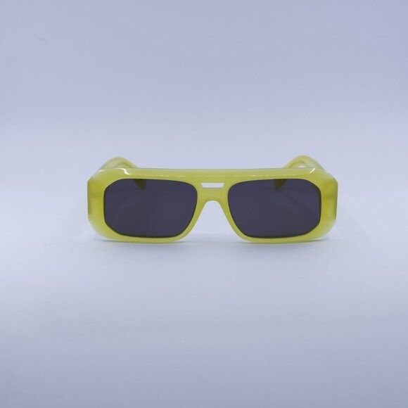 Palm Angels Palm Angels PERI102 WILLOW 1807 Sunglasses Yellow Rectangle Size ONE SIZE - 2 Thumbnail