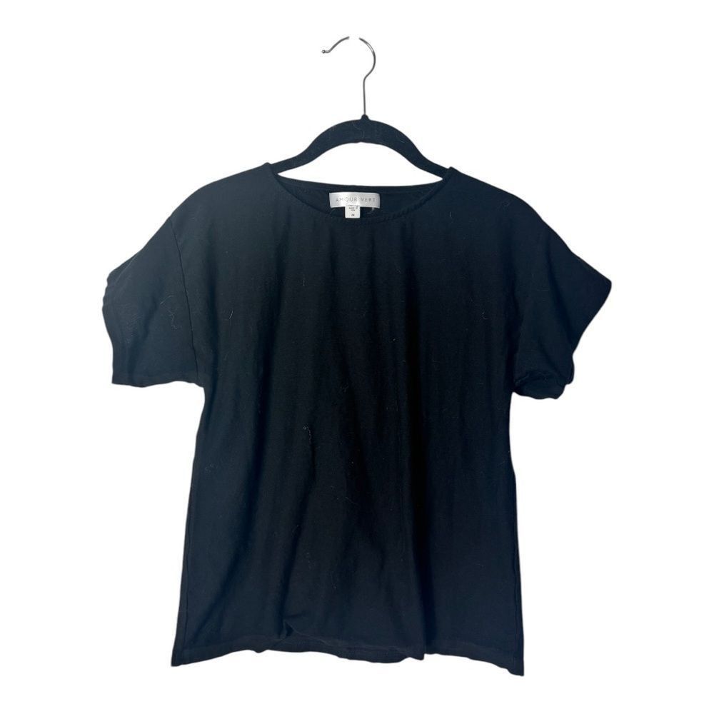 Other Amour Vert Black Short Sleeve T-Shirt | Women’s Size M | Mad Size M / US 6-8 / IT 42-44 - 1 Thumbnail
