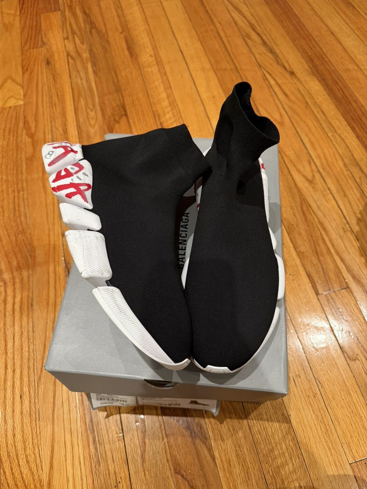 Balenciaga Balenciaga Speed Trainer Black Size US 13 / EU 46 - 1 Thumbnail