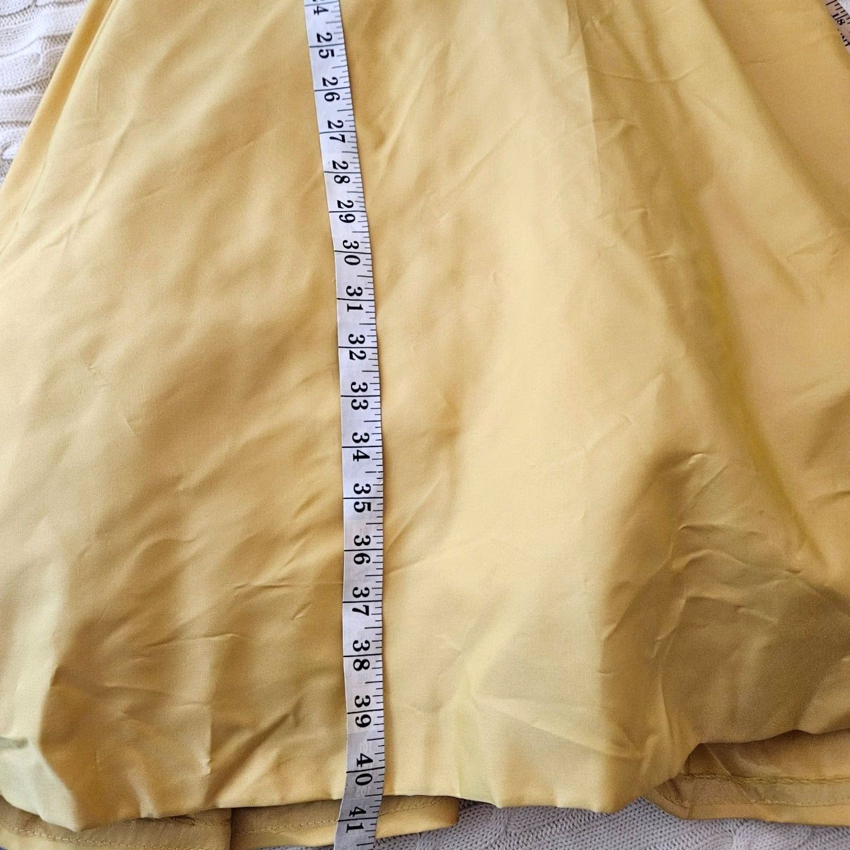 Vintage VTG Deb Group Lorrie 1950's Gold Fit & Flare Prom Party Cocktail Dress Sz 11 Women Size L / US 10 / IT 46 - 7 Thumbnail