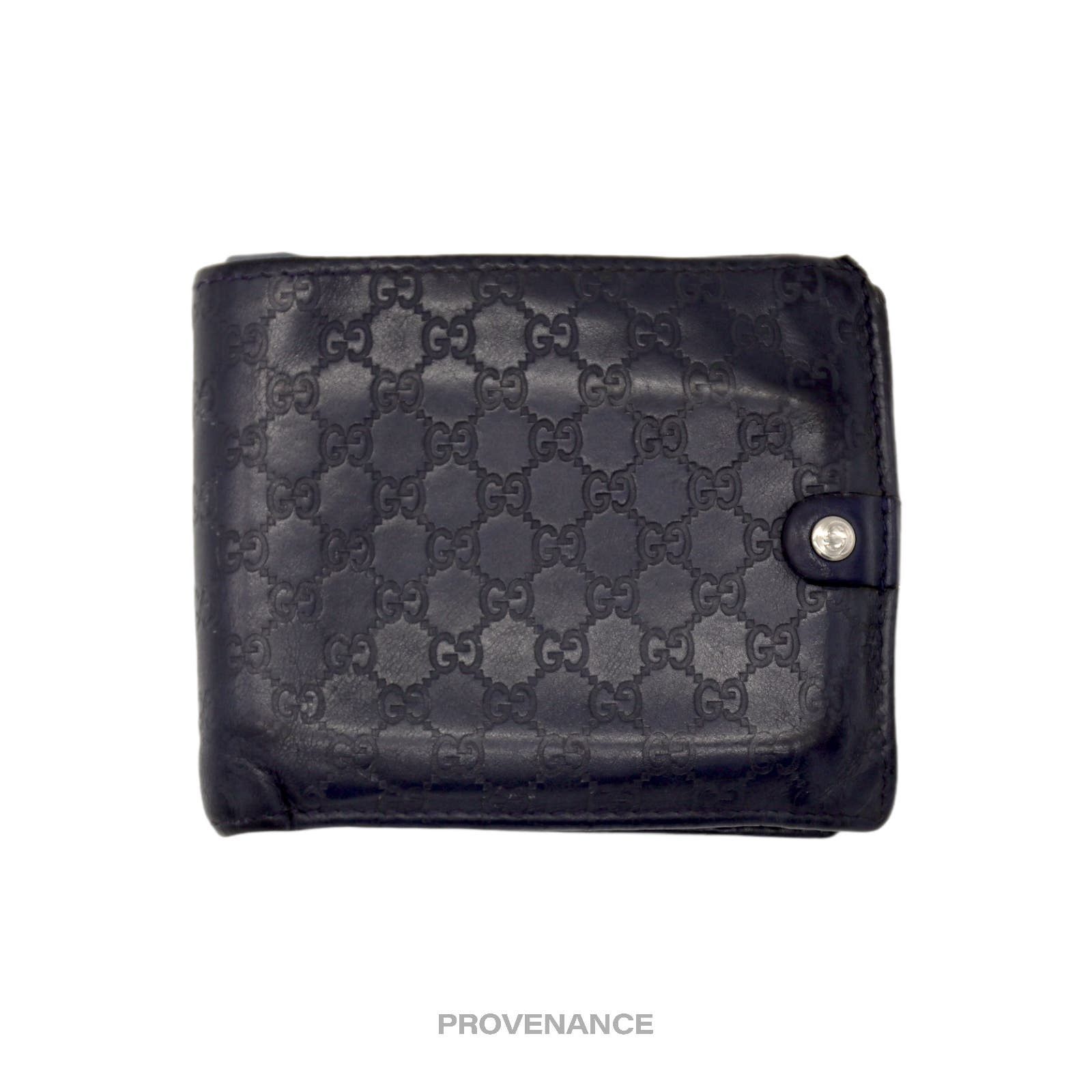 image of Gucci 6Cc Bifold Wallet - Patchwork MicroGuccissima in Black, Men's