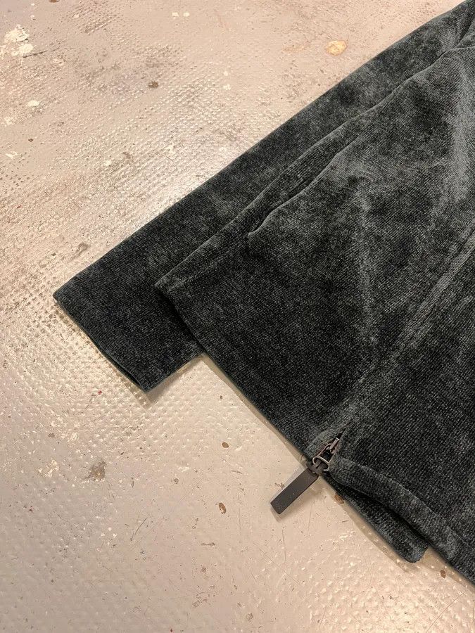 Emporio Armani 2010s Emporio Armani Navy Green Velvet Asymmetrical Jacket Size US M / EU 48-50 / 2 - 6 Thumbnail