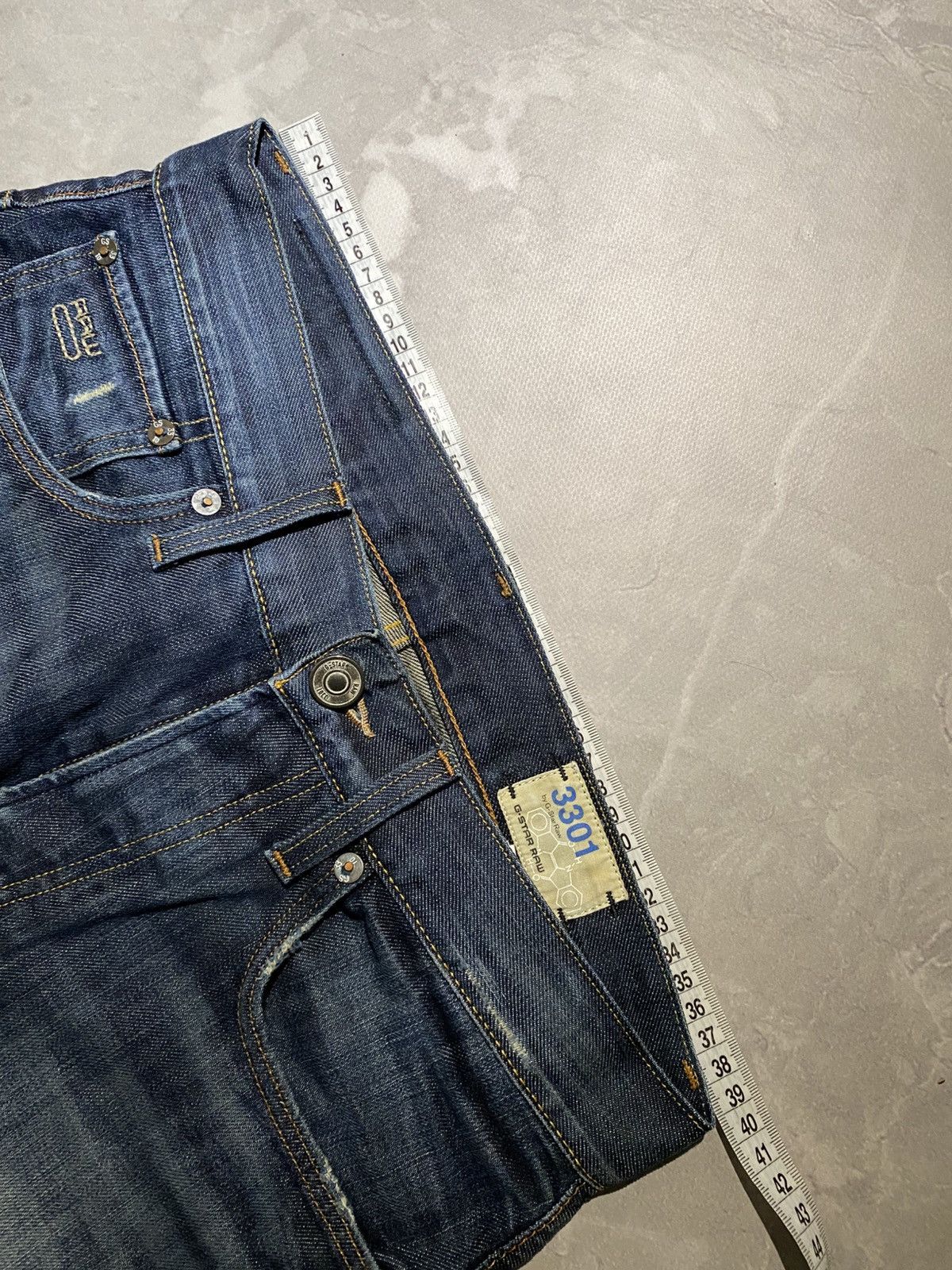 G-Star Raw Avant Garde Washed Relaxed Slim Fit Jean / Vibe 00s Size US 30 / EU 46 - 11 Thumbnail