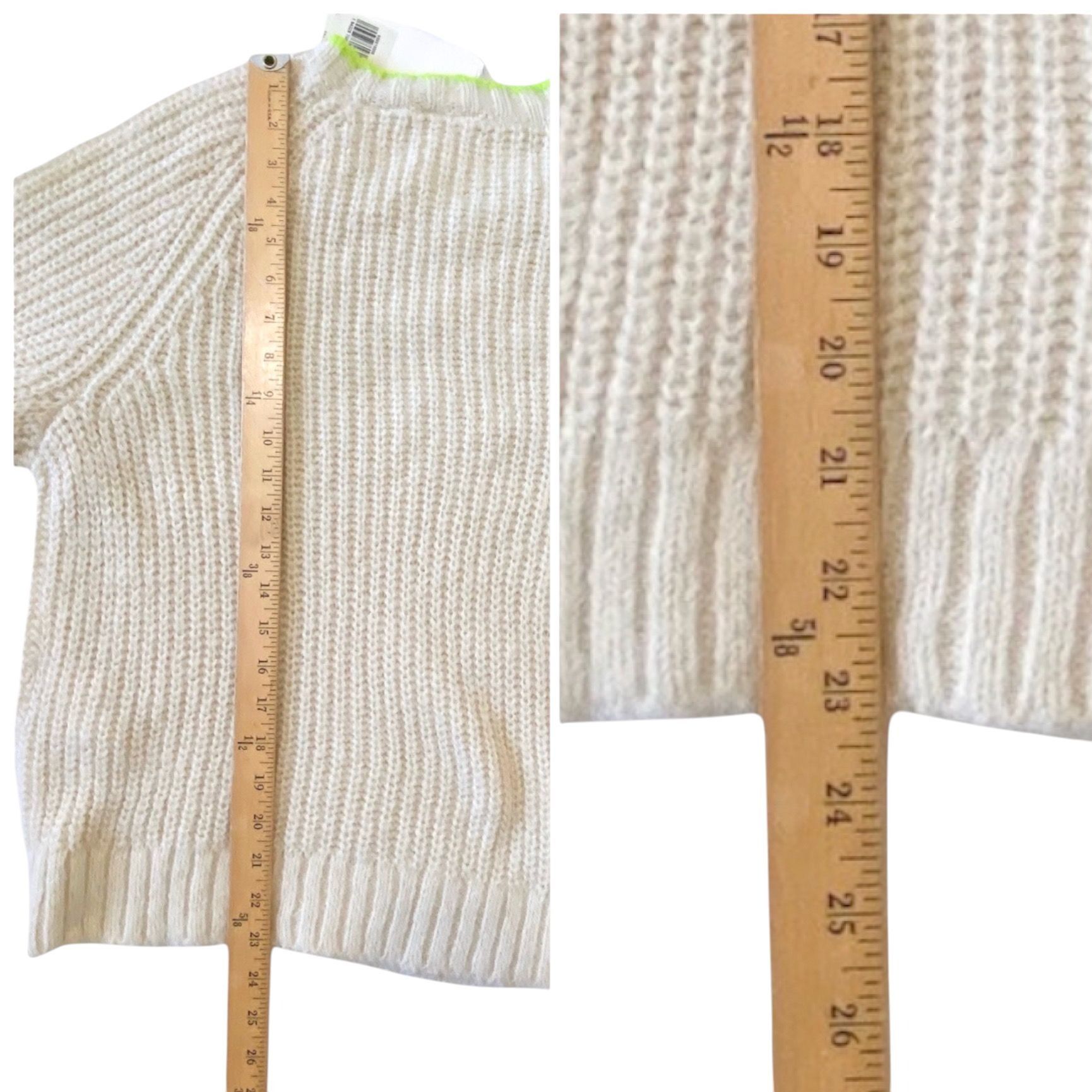 Levi's Levi's Ava Cable Knit Sweater in Almond Milk, L, NWT Size L / US 10 / IT 46 - 10 Thumbnail