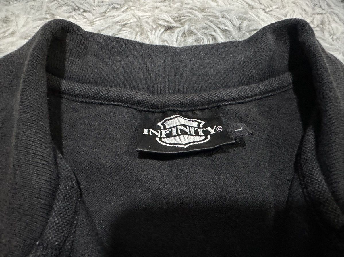 Japanese Brand 🔥Sick Y2K Infinity Cross Skull Embroidered Polo Shirt Biker Size US L / EU 52-54 / 3 - 11 Thumbnail