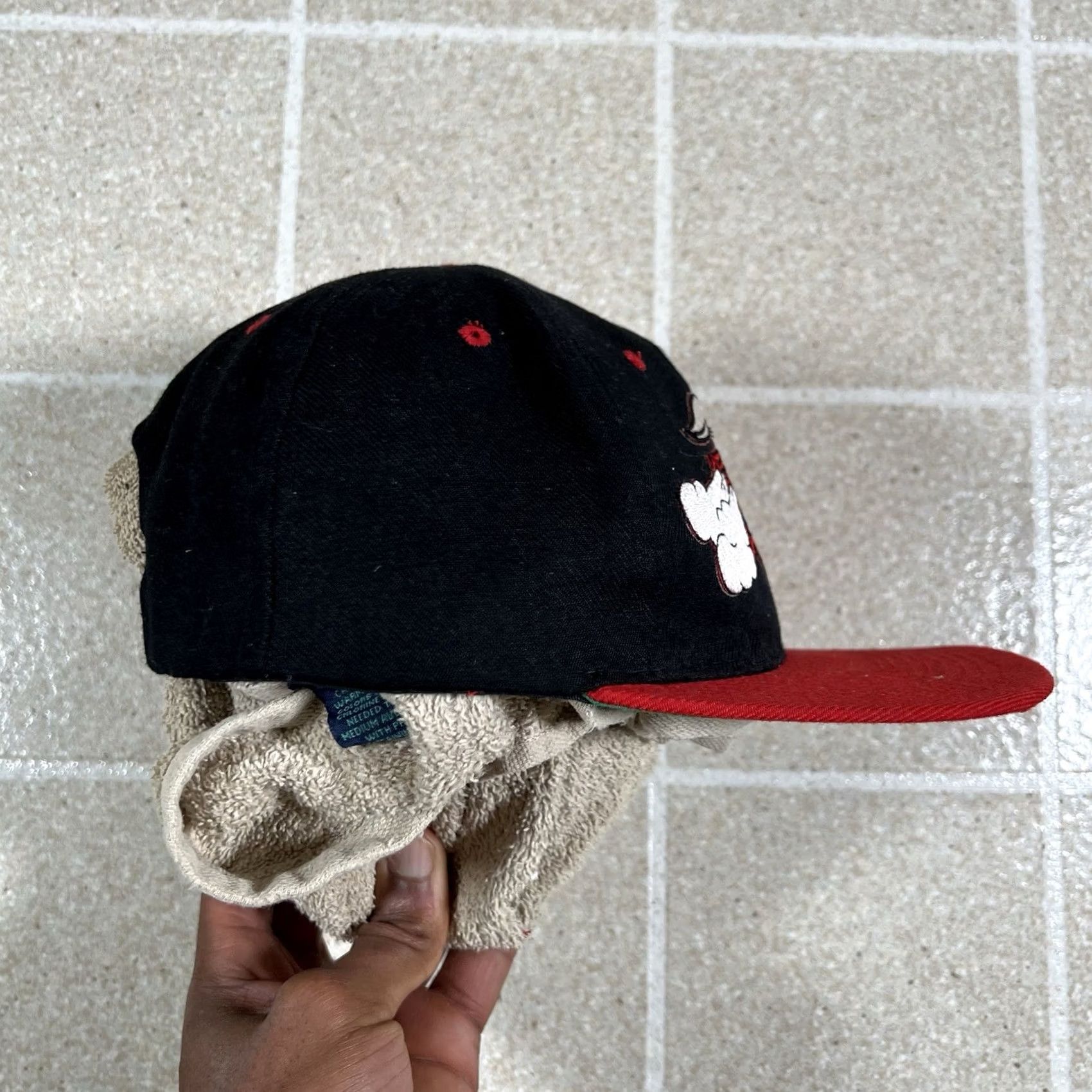 Vintage VINTAGE Chicago Bulls Captech Custom Snapback Cap Men One Size Black Snapback Mens Size ONE SIZE - 2 Thumbnail