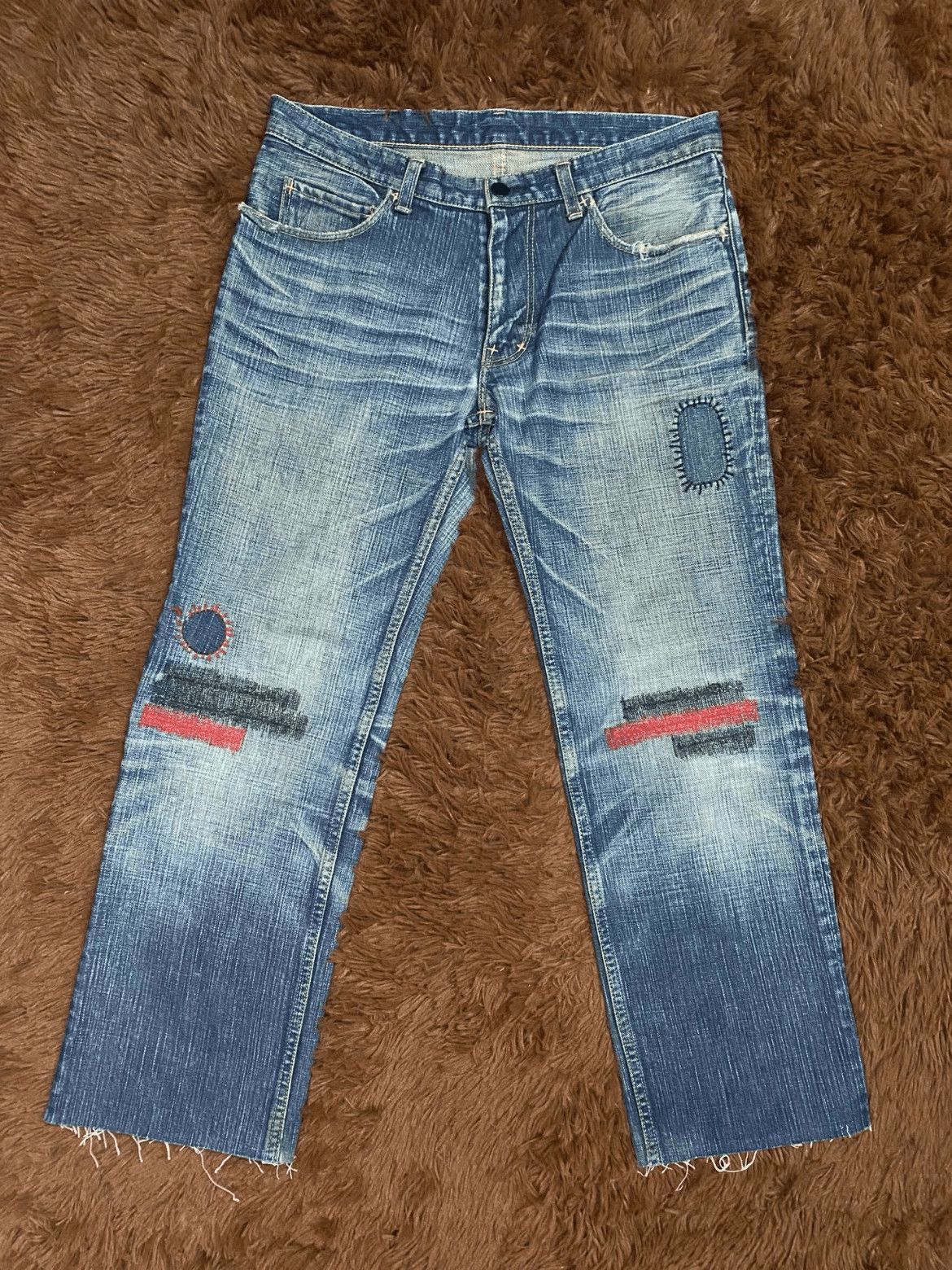 Sz 2x28 Number Nine 05SS Distressed Patches Denim-2508