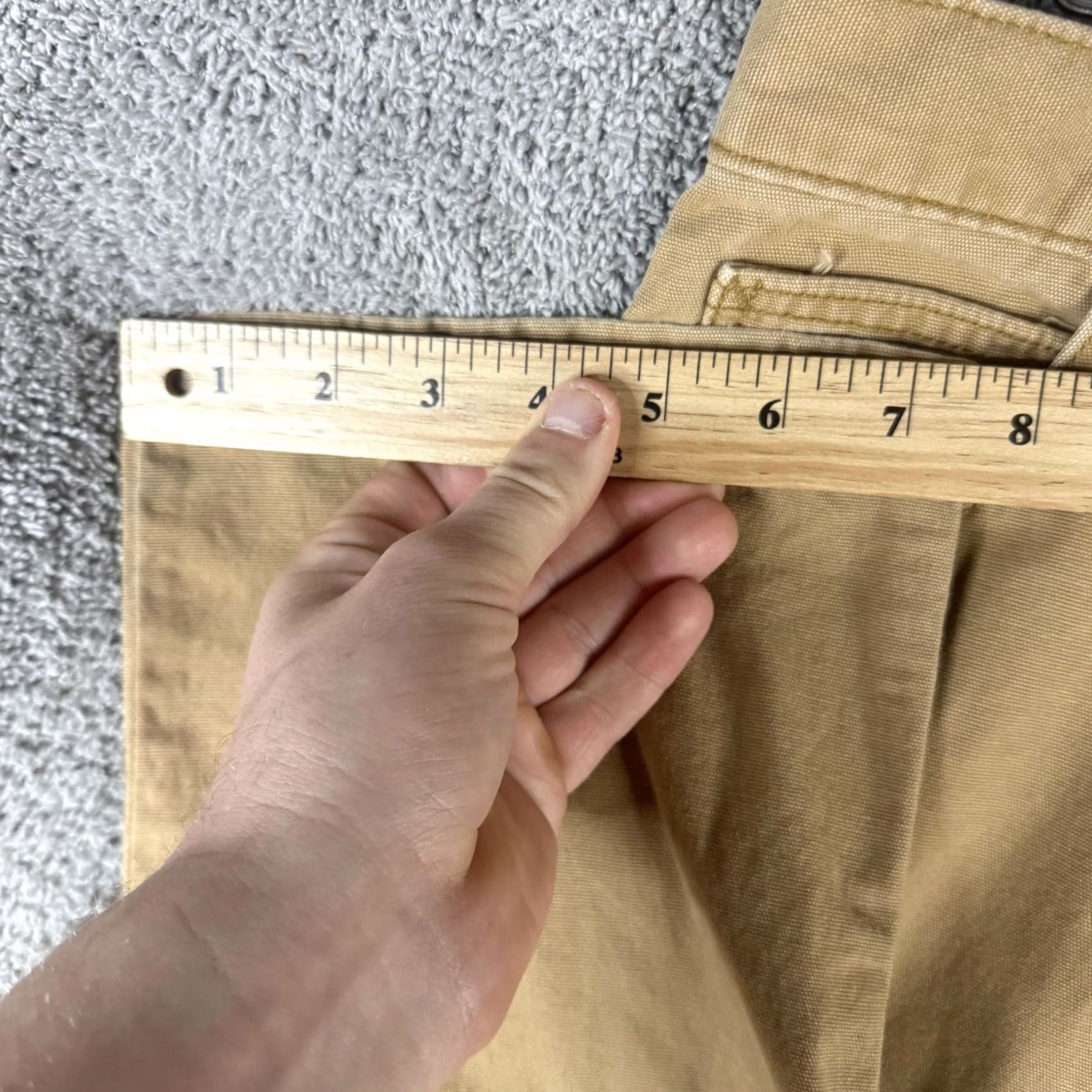 Carhartt VINTAGE Carhartt Carpenter Pants Mens 30x28 Brown Relaxed Canvas Glitter Cross Pants Baggy Workwear Casual 90s Mens Size US 30 / EU 46 - 7 Thumbnail