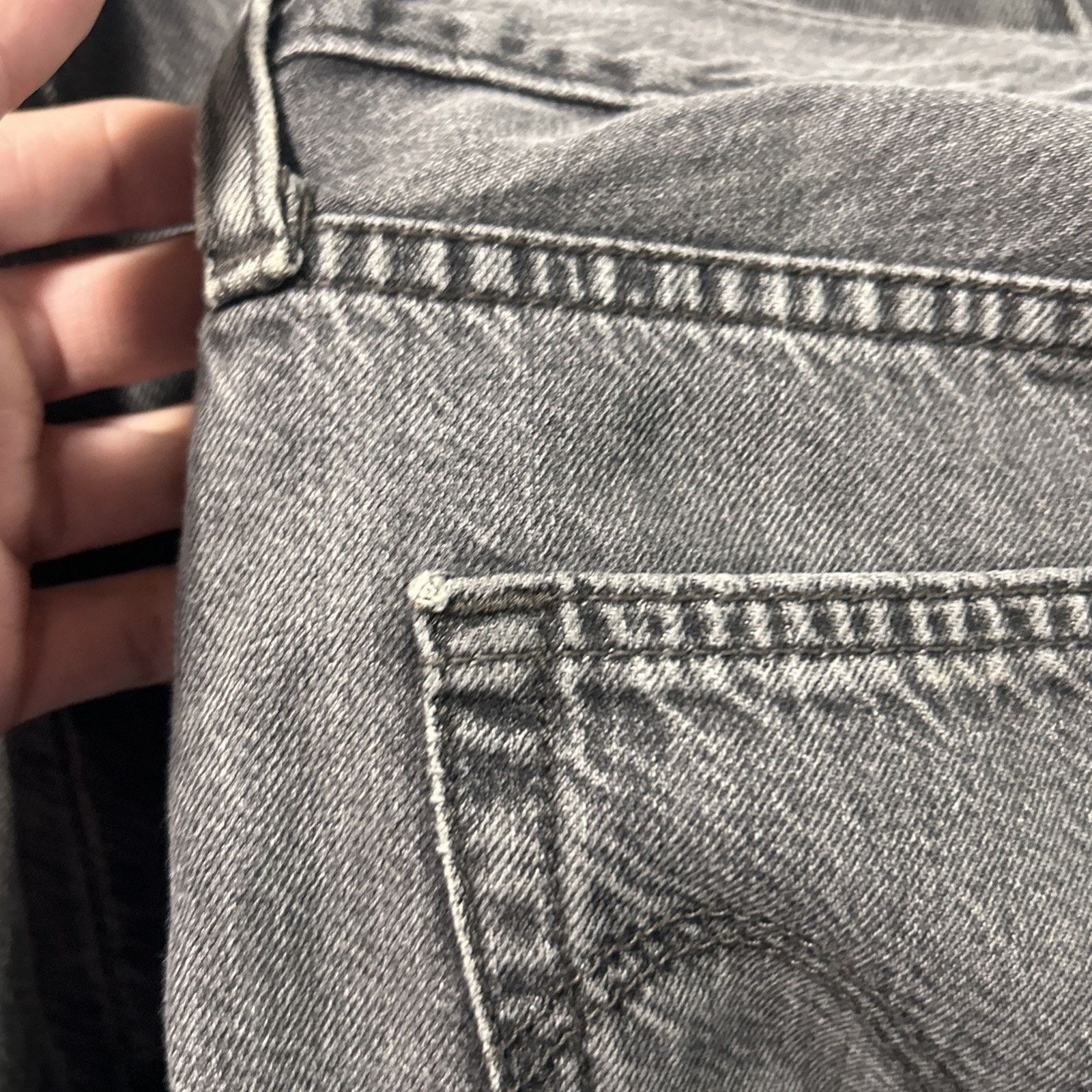 Levi's Levis 501 Straight Jeans Women 32x25 Raw Hem Hamilton Button Size 32" / US 10 / IT 46 - 11 Thumbnail