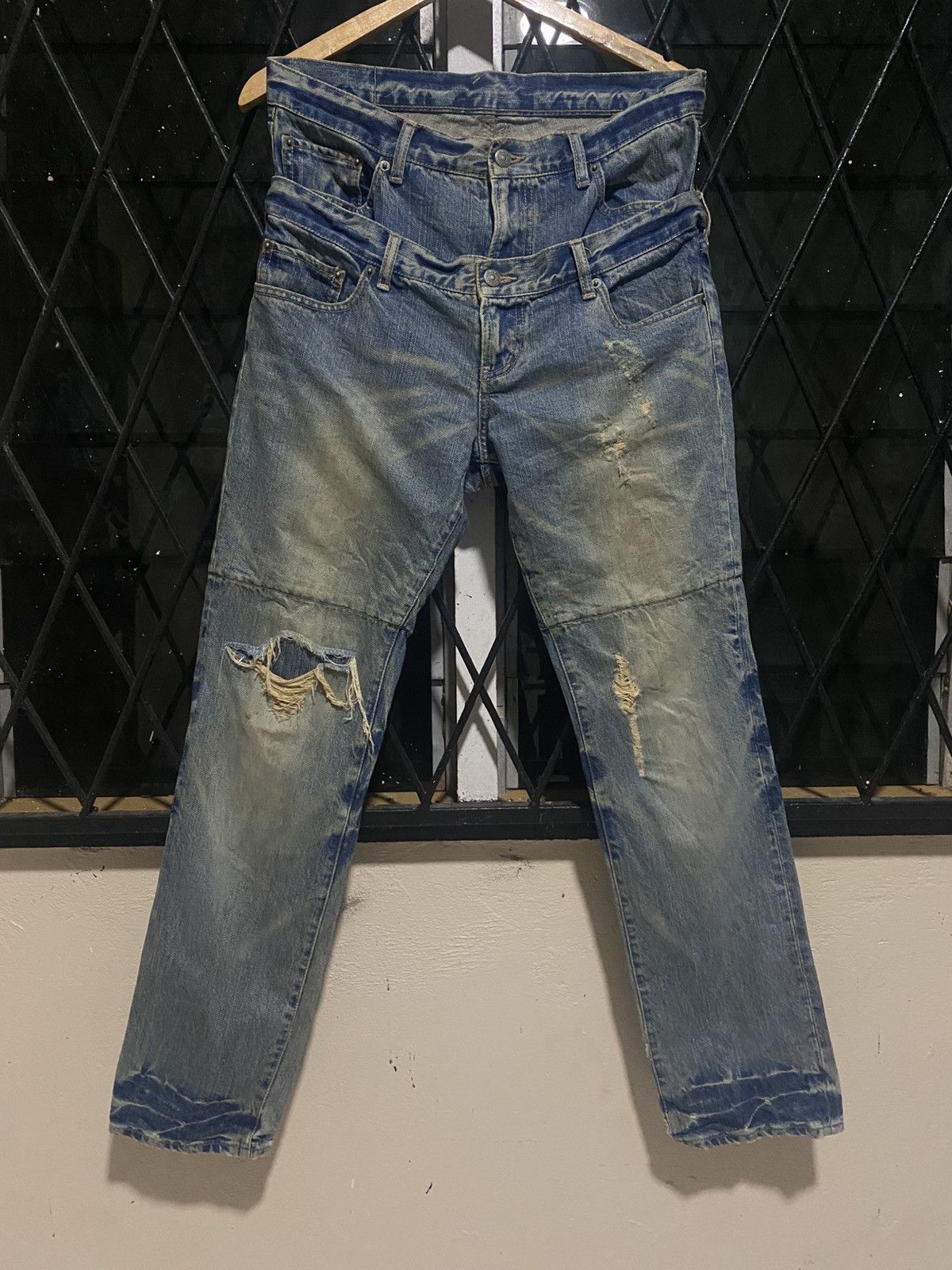 PPFM PPFM Double Waist Denim Size US 33 - 1 Thumbnail