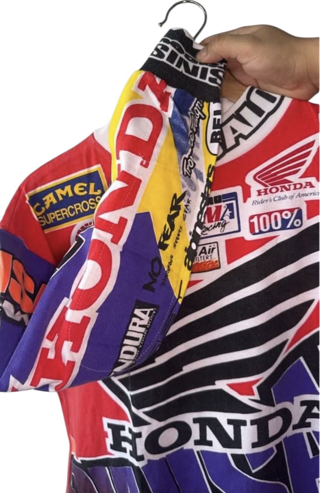 Honda Vintage 1994 Sinisalo Honda Racing motocross jersey Size US M / EU 48-50 / 2 - 5 Thumbnail