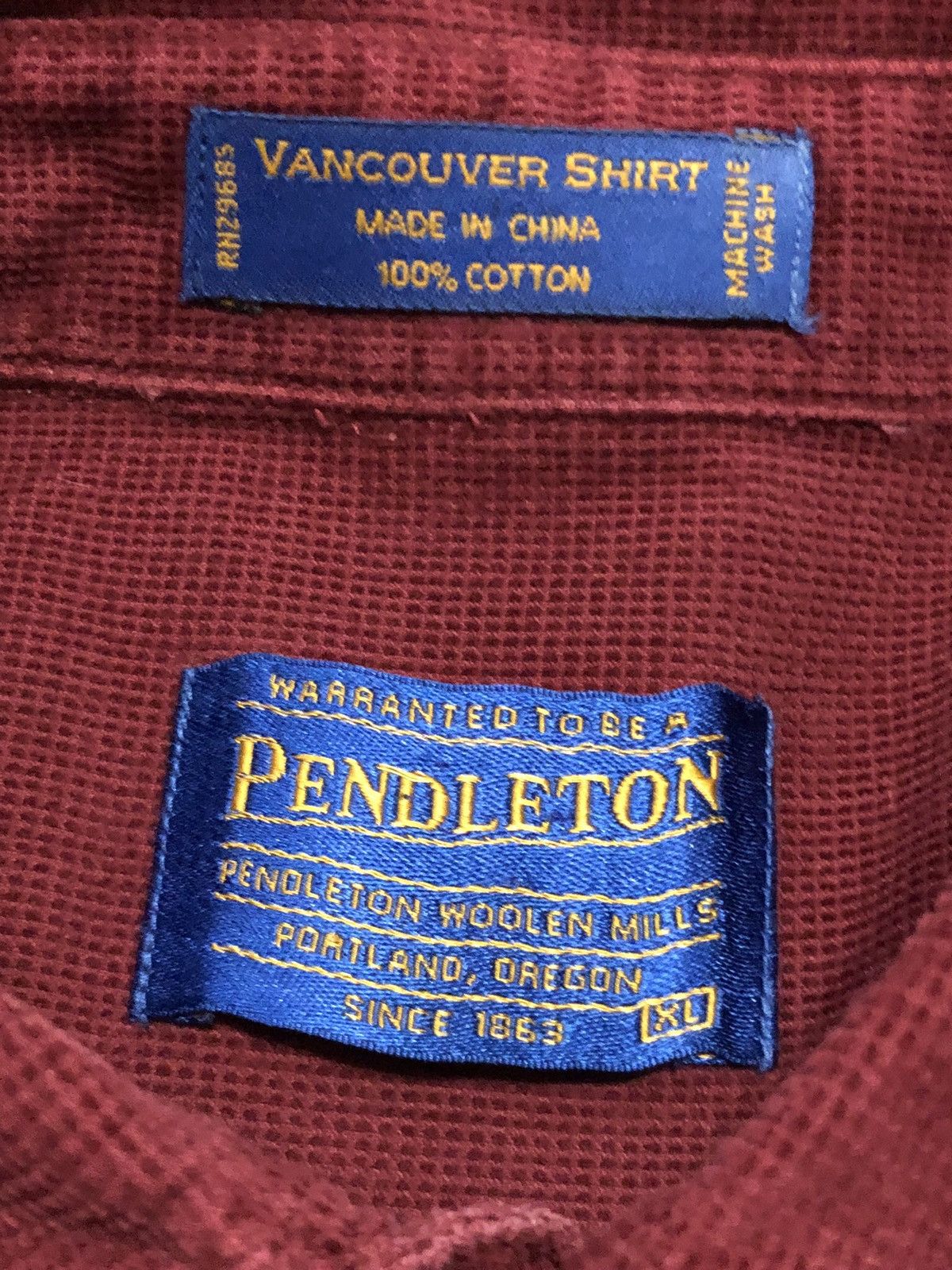 Pendleton × Vintage 90s Pendleton Vancouver Button Down Shirt Size US XL / EU 56 / 4 - 5 Thumbnail