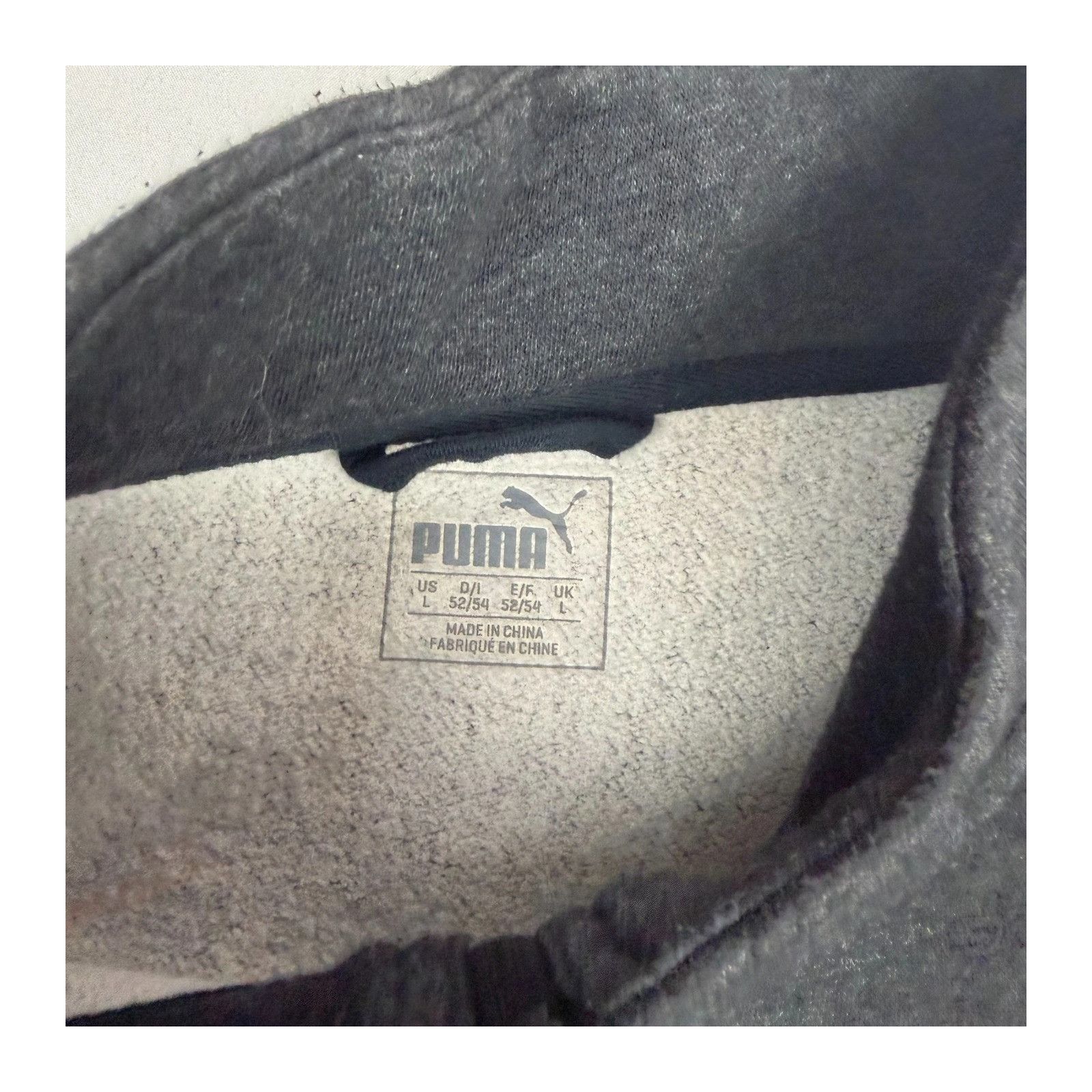 Puma Puma Men's Large Charcoal Grey Full Zip Fleece Jacket Mock N Size US L / EU 52-54 / 3 - 4 Thumbnail