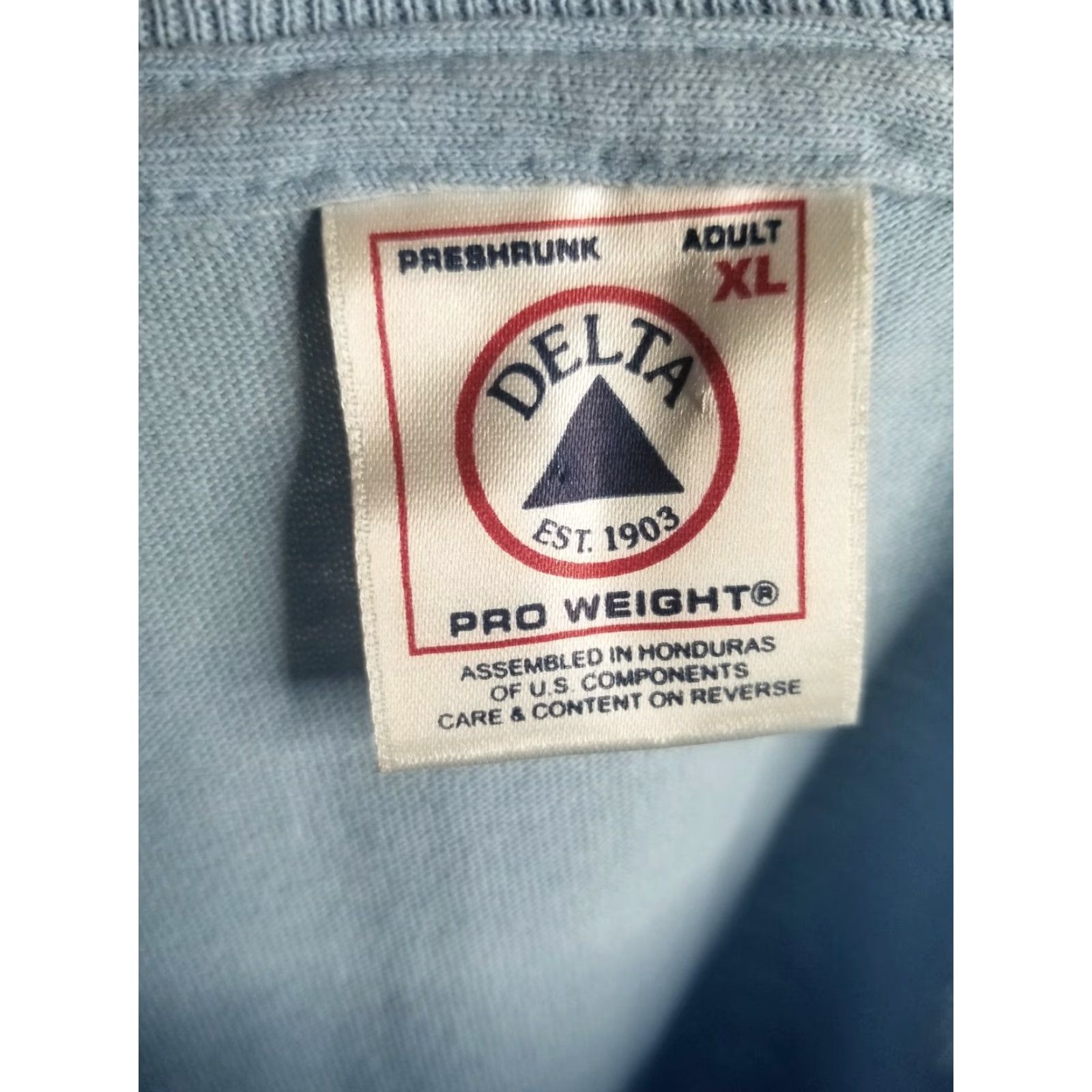 Delta VINTAGE Delta XL 90s Blue Graphic Tee COPS TV Show Jesus Christian Mens Hip Hop Size US XL / EU 56 / 4 - 3 Thumbnail