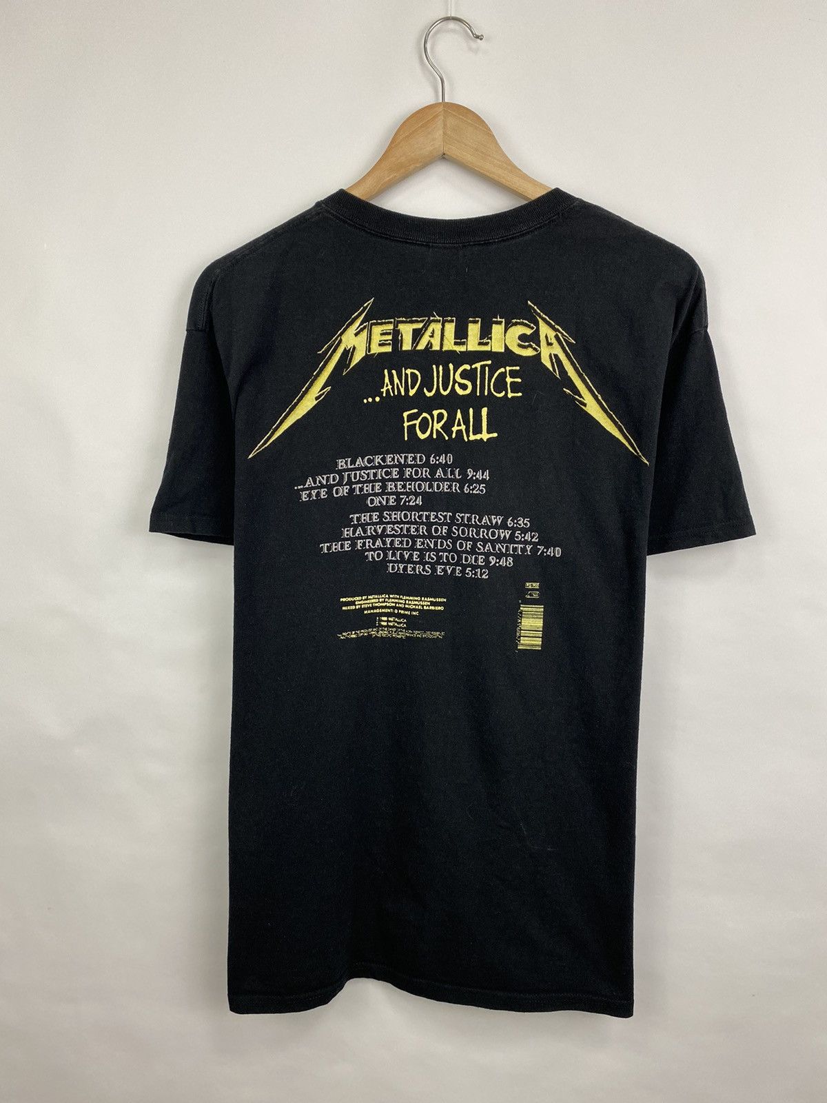 Metallica 💀 Vintage Metallica And Justice For All Rock Band t-shirt Size US L / EU 52-54 / 3 - 6 Thumbnail