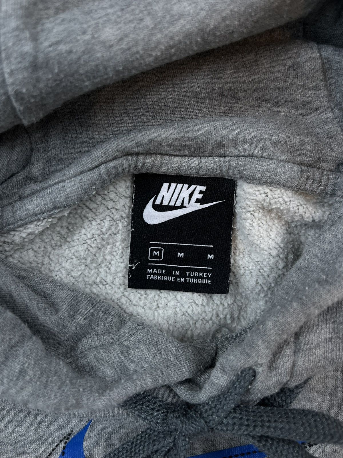 Nike × Vintage 00s Nike Central Swoosh Vintage Y2K Oversized Retro Hoodie Size US M / EU 48-50 / 2 - 3 Thumbnail