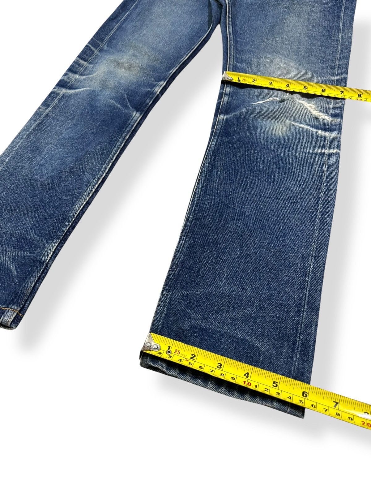 A.P.C. A.P.C Petit New Standard Selvedge Blue Wash Distressed Jeans Size US 29 - 17 Thumbnail