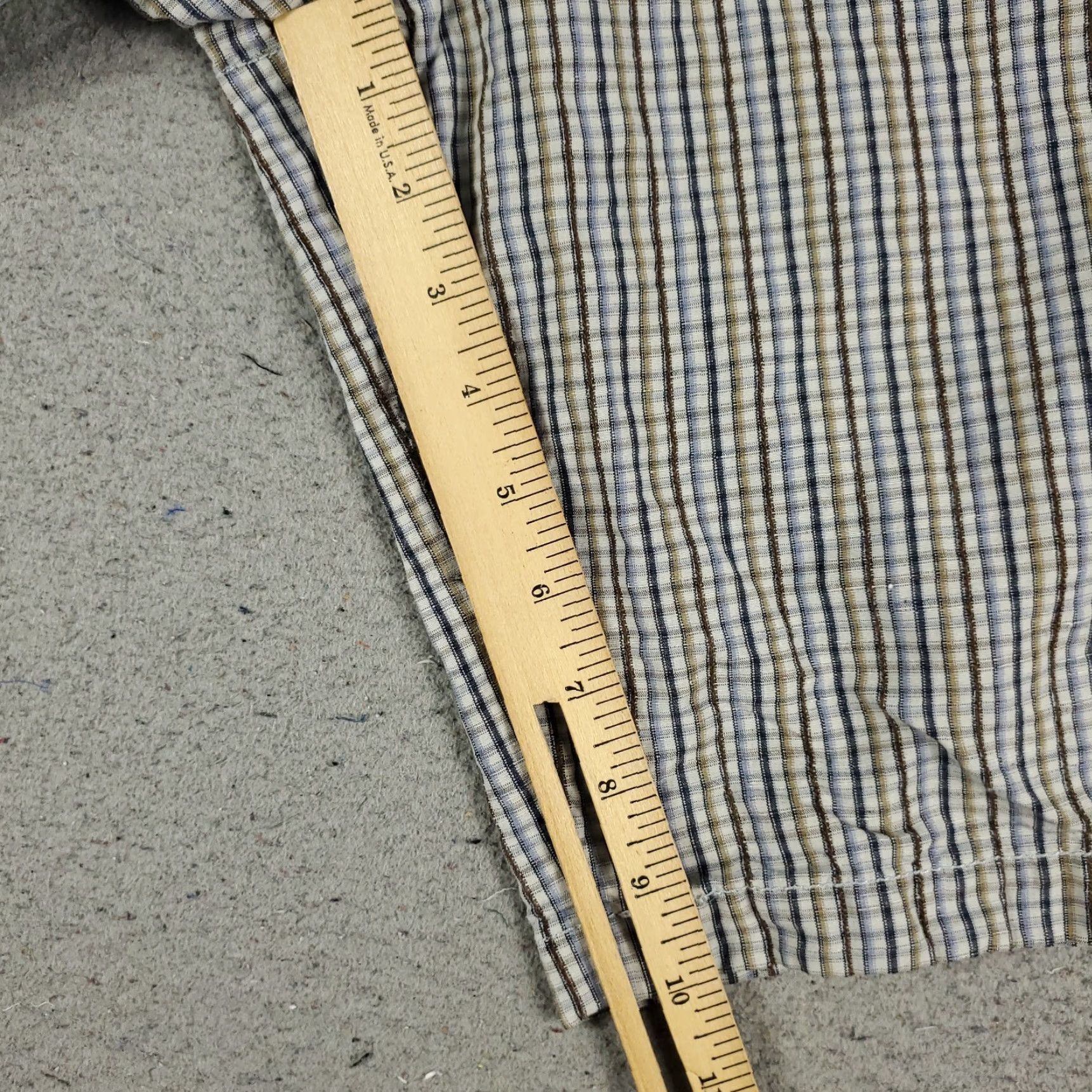 Tommy Bahama VINTAGE Tommy Bahama Men's Shorts Size 40 Flat Front Chino Linen Silk Plaid Casual Summer Blue Mens Size US 40 / EU 56 - 6 Thumbnail