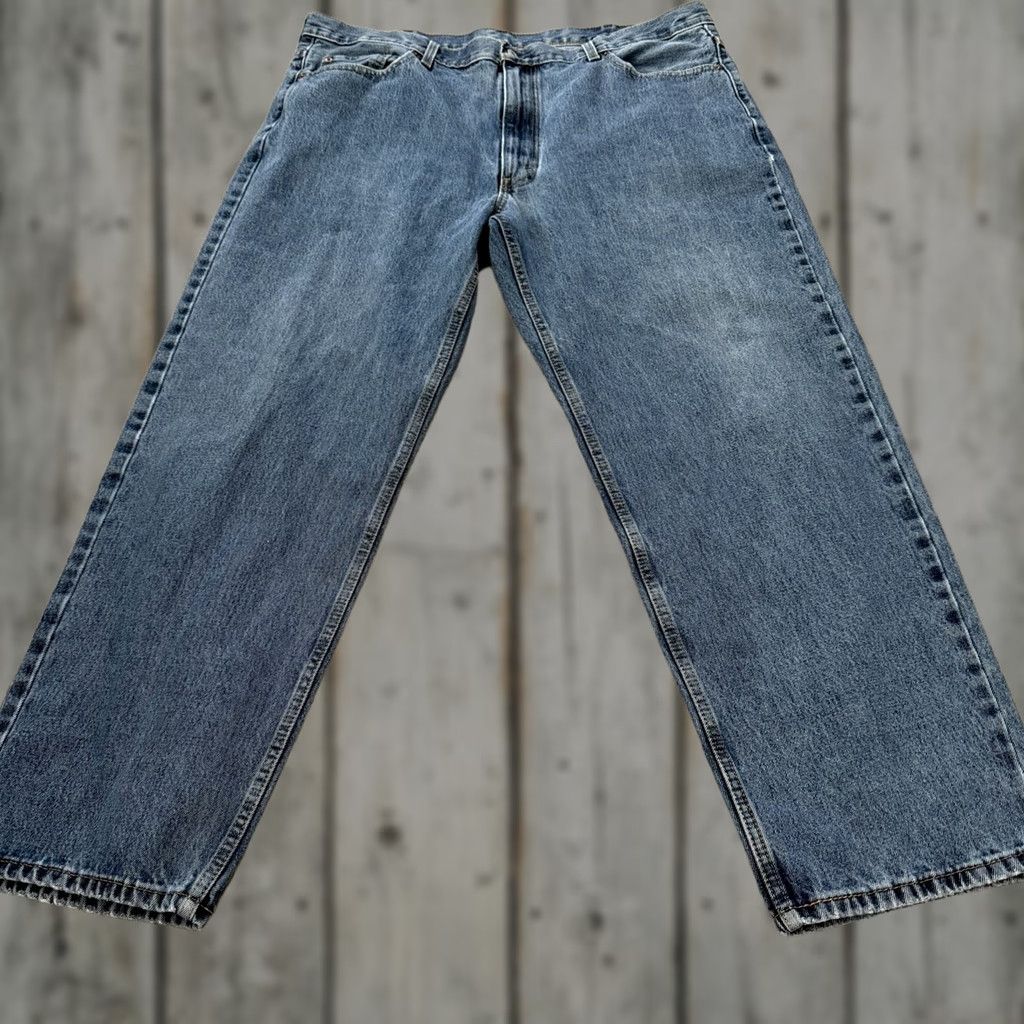 Levi's Levi’s 550 Jeans Mens Relaxed Fit Medium Wash Blue 44x32 100% Cotton Jeans Zinc Zip 5-Pocket Regular Mens Size US 44 / EU 60 - 1 Thumbnail
