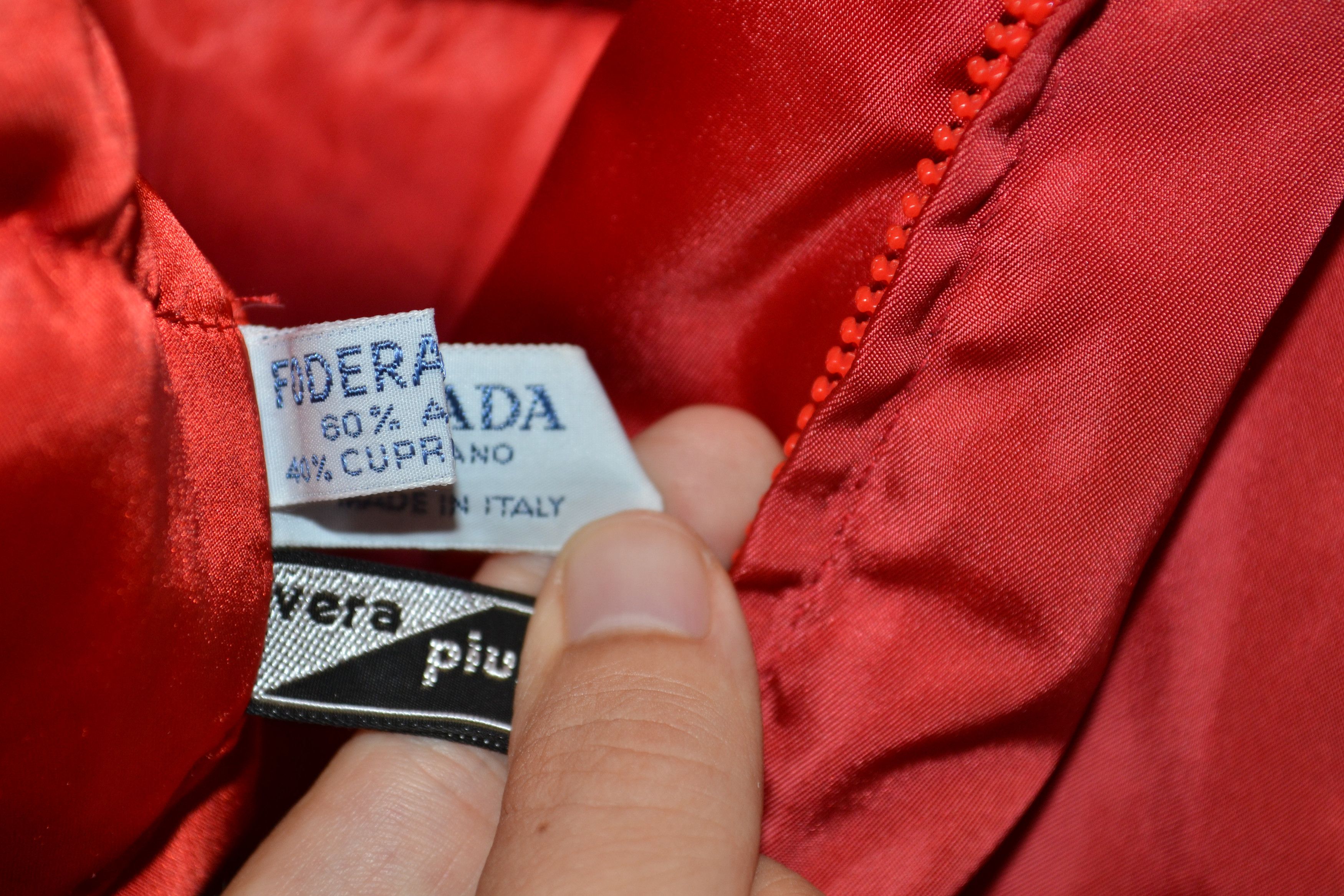 Prada PRADA Jacket Down Parka Coat Red Zip Hood Vintage Size L / US 10 / IT 46 - 7 Thumbnail