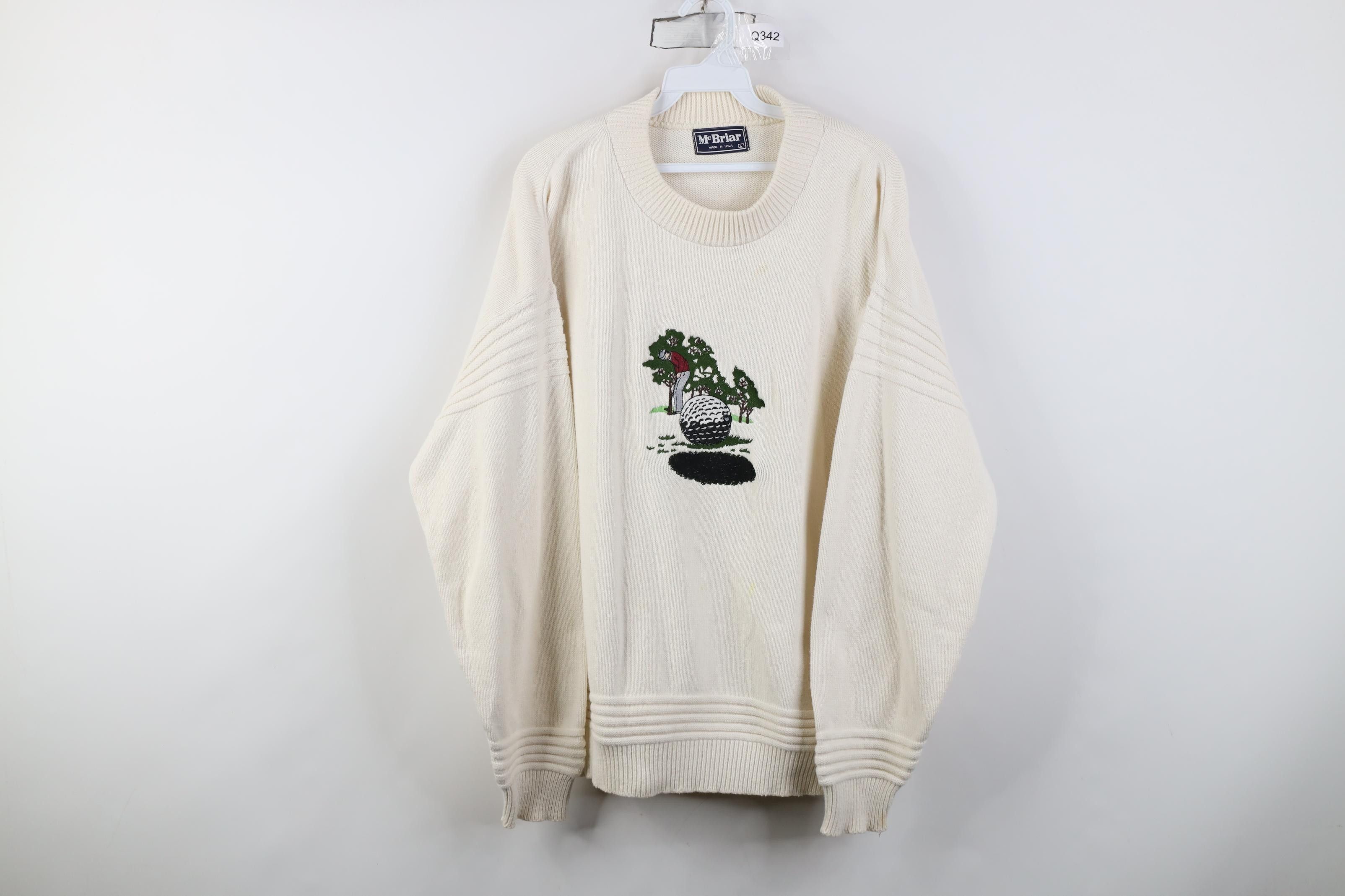 Vintage Vintage 90s Streetwear Golf Golfing Crewneck Sweater USA Size US L / EU 52-54 / 3 - 1 Thumbnail