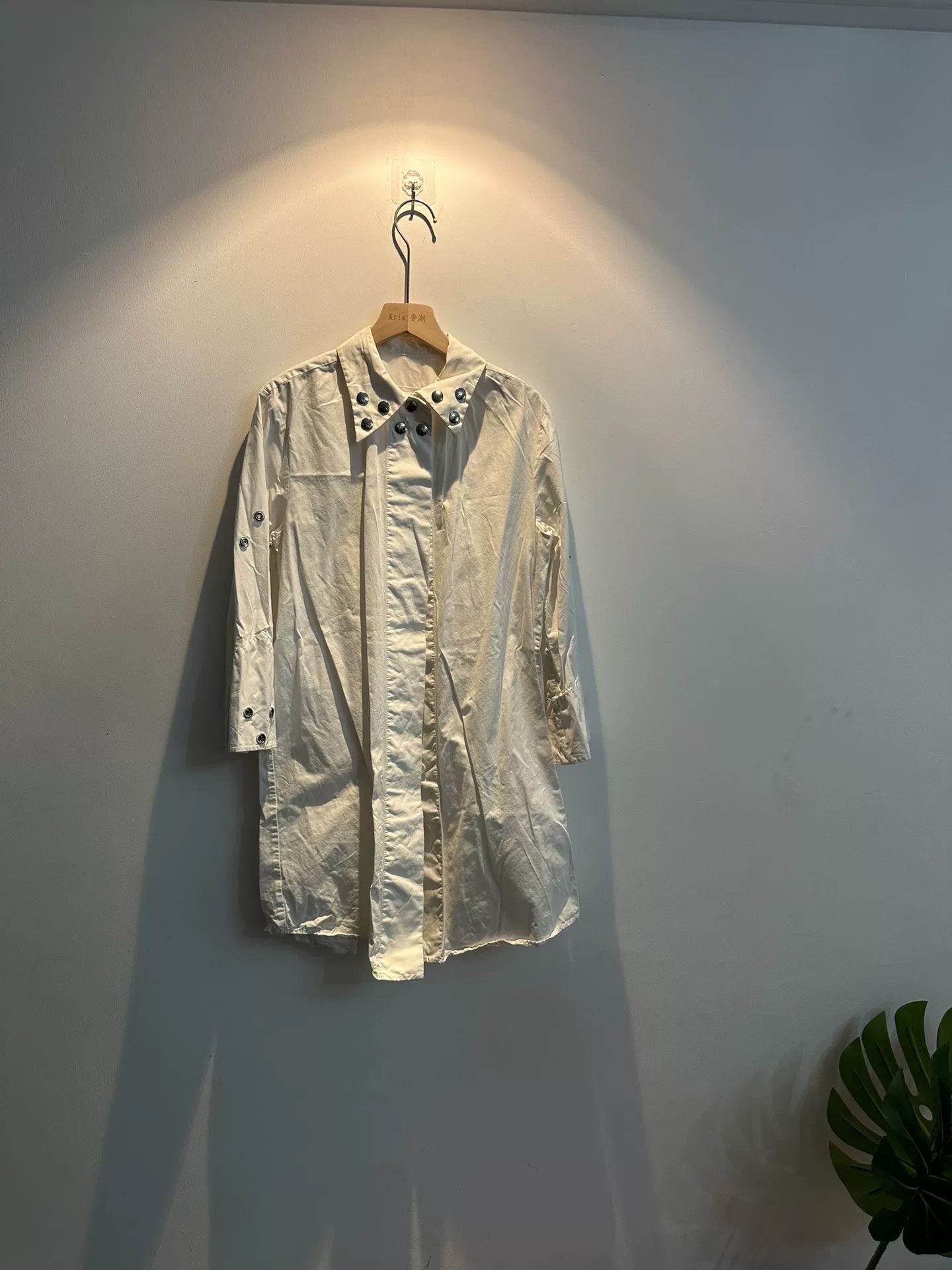 Maison Margiela Maison Margiela Studded Shirt Coat Size US XXS / EU 40 - 1 Thumbnail