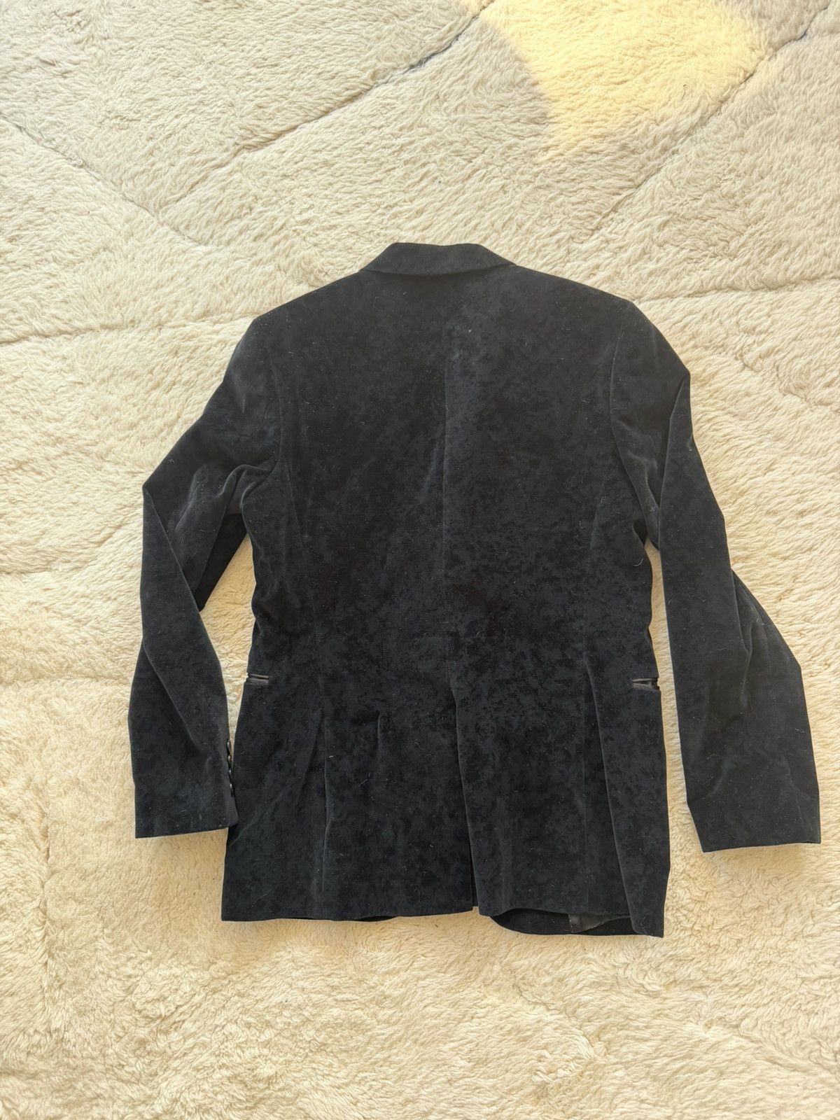 Paul Smith Black Velvet Blazer Size 48S - 6 Thumbnail