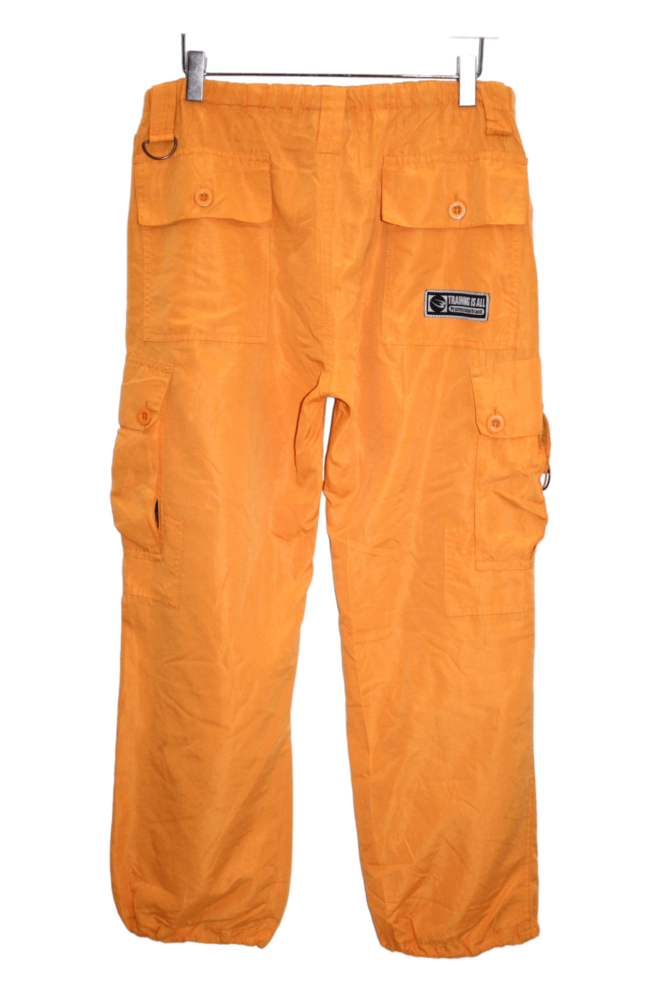 Japanese Brand VTG Body Maker JP Drawsting Waist Nylon Utility Cargo Pants Size US 30 / EU 46 - 2 Thumbnail