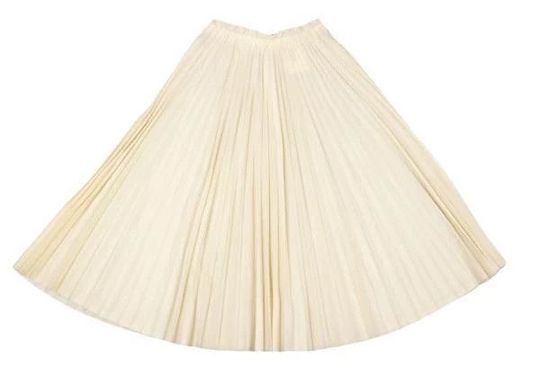 Comme des Garcons Comme Des Garcons Beige Retro Pleated Skirt Size M / US 6-8 / IT 42-44 - 2 Thumbnail