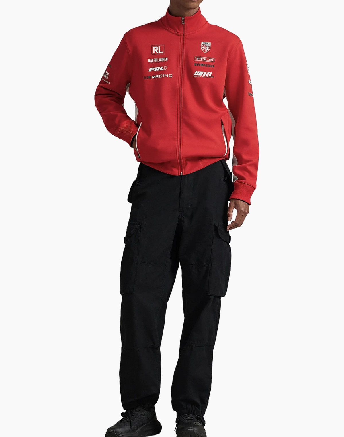 Polo Ralph Lauren Polo Ralph Lauren Stretch Double-Knit Graphic Track Jacket Size US L / EU 52-54 / 3 - 2 Thumbnail