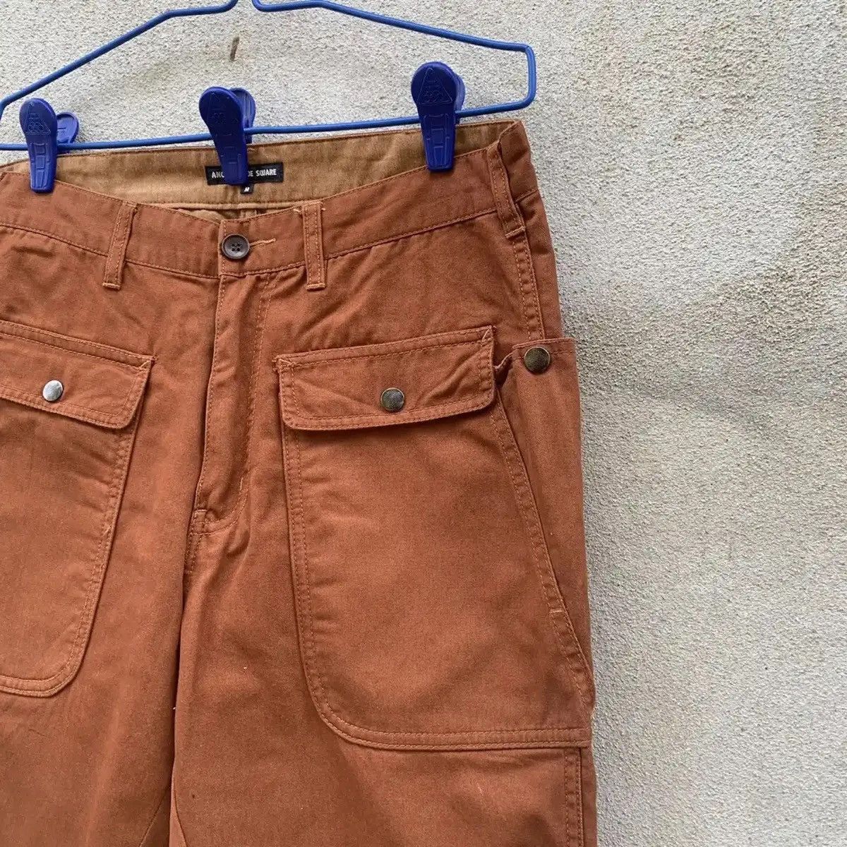 Japanese Brand FYE 🔥AWESOME POCKET BIG JAPANESE VINTAGE RUGGED BROWN PANTS Size US 30 / EU 46 - 4 Thumbnail