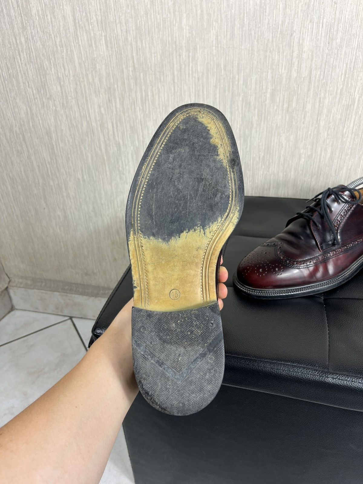 Leather × Vintage Vintage Thomas Stanford leather wine classic loafers shoes Size US 10 / EU 43 - 11 Thumbnail