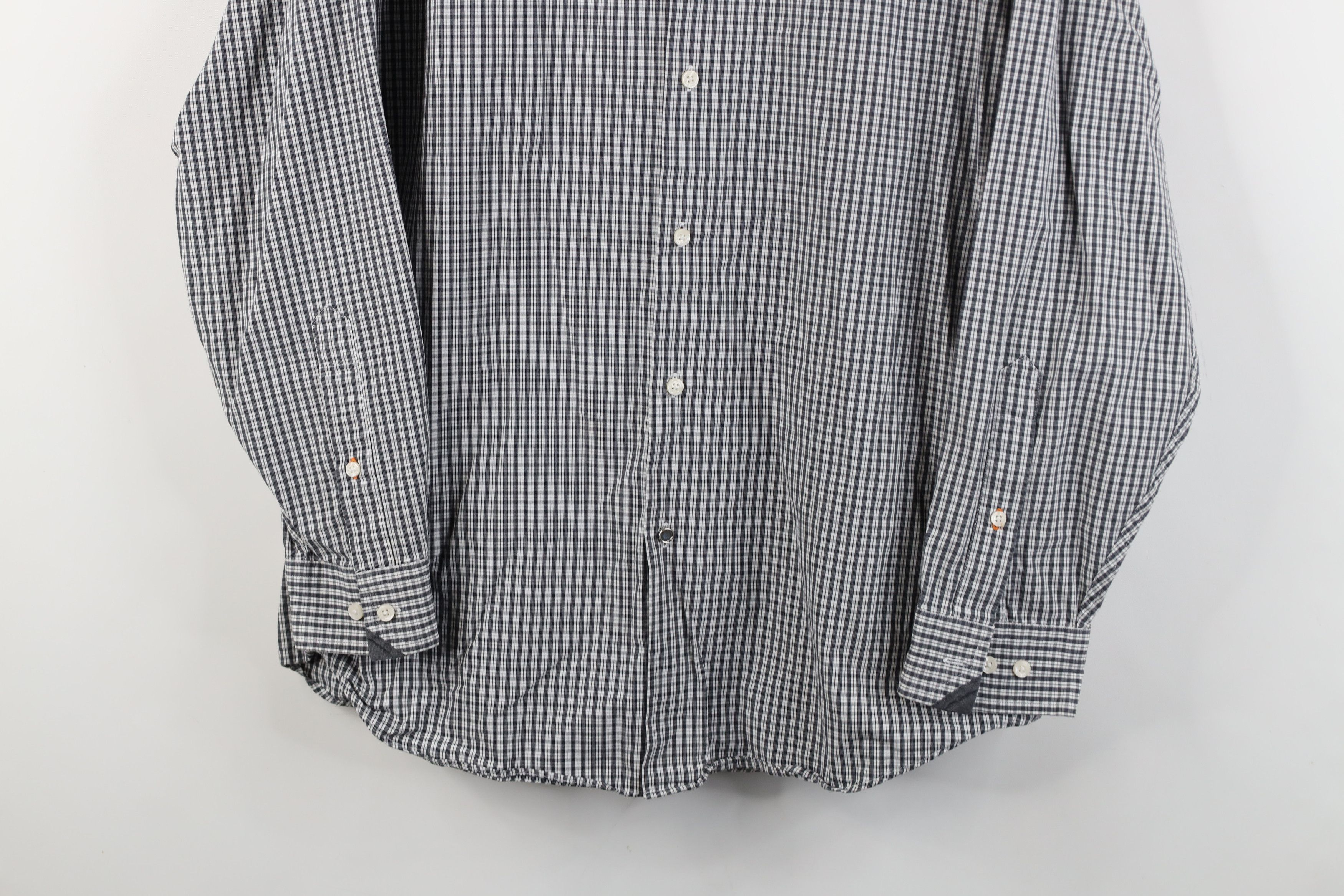 Ben Sherman Ben Sherman Faded Collared Button Shirt Black Plaid Cotton Size US M / EU 48-50 / 2 - 3 Thumbnail