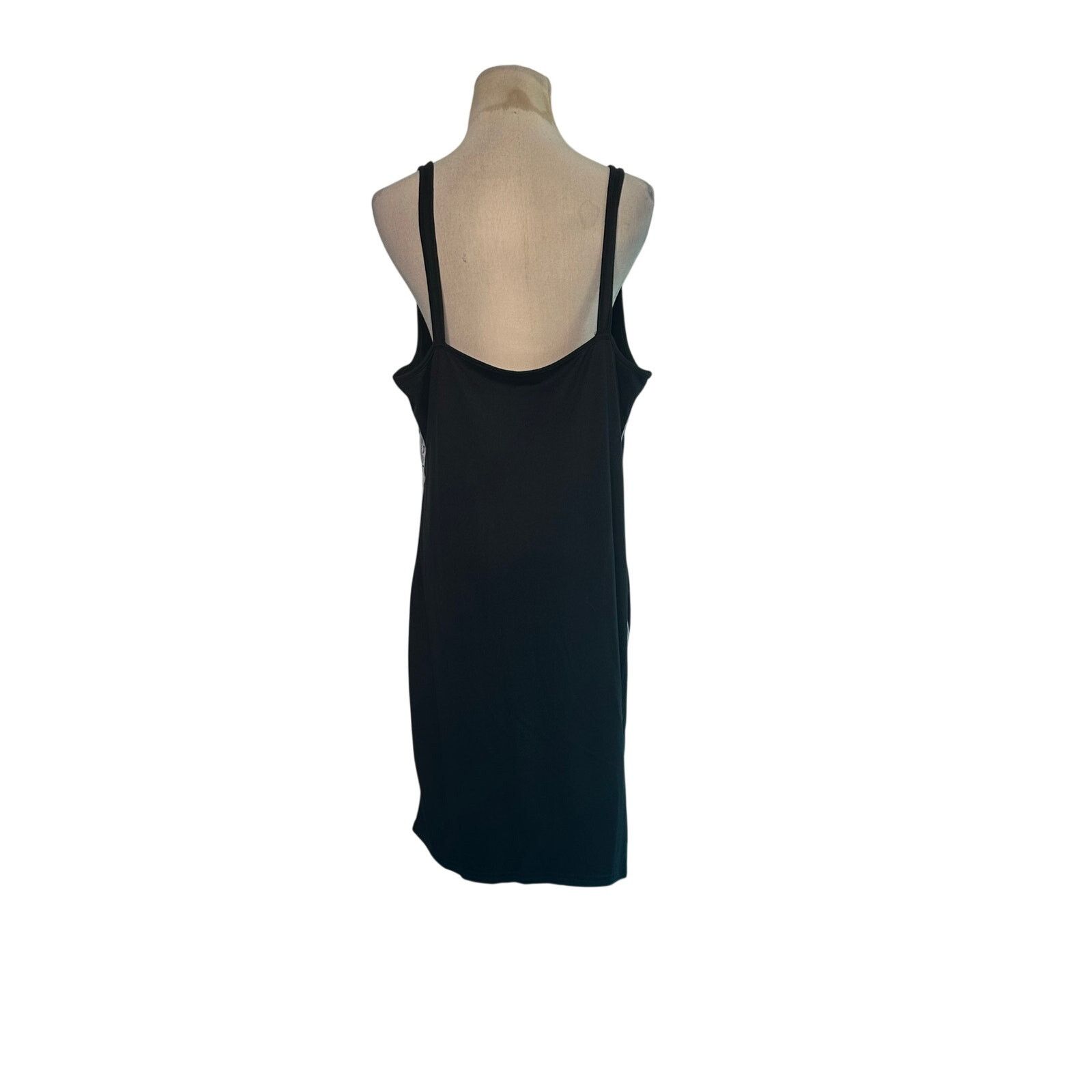 Bebe BEBE Logo Side Band Black Mini Tank Dress size XL Size XL / US 12-14 / IT 48-50 - 12 Thumbnail