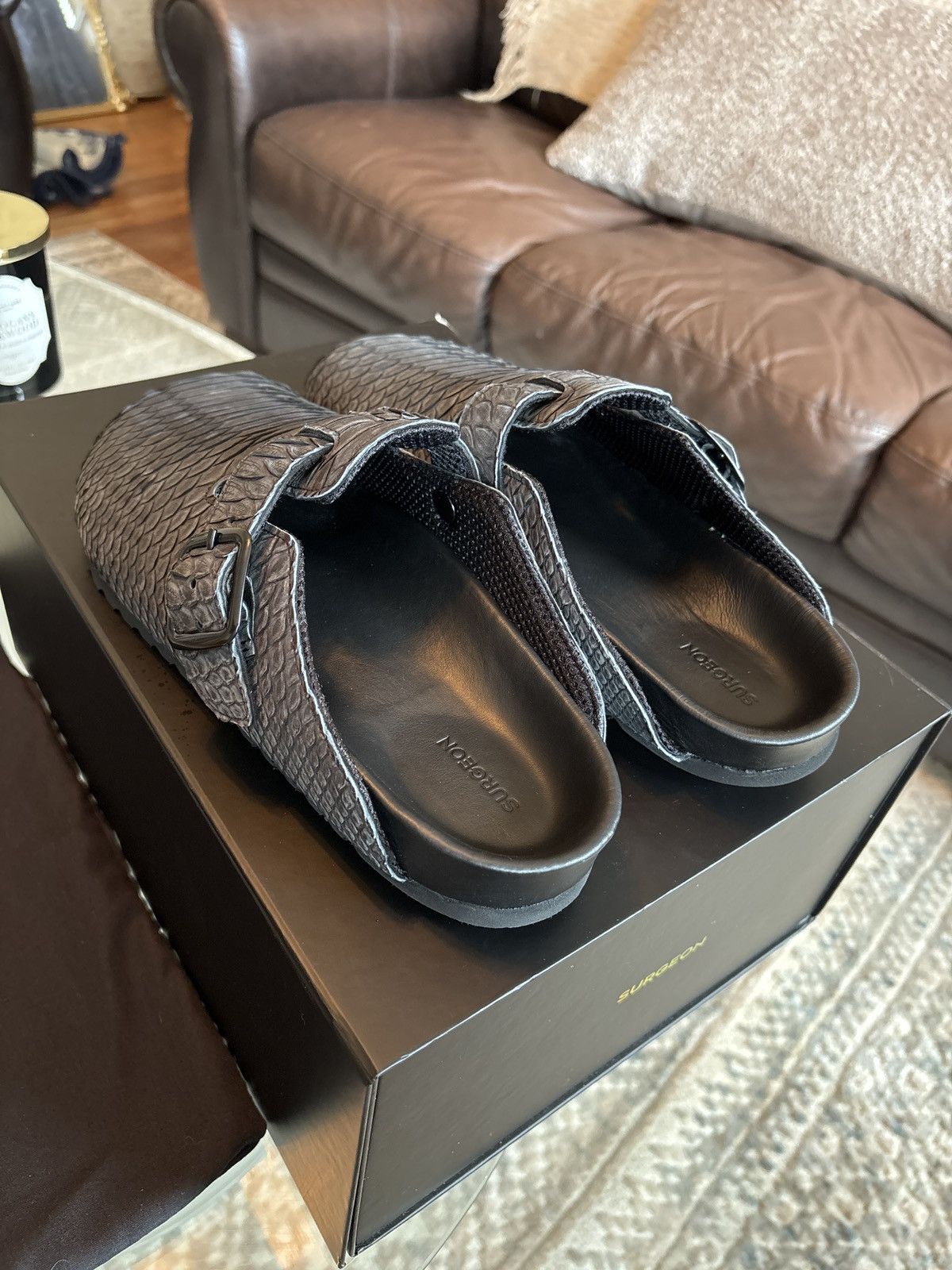 The Shoe Surgeon Surgeon Mule Luxe Black Python Size US 10 / EU 43 - 3 Thumbnail