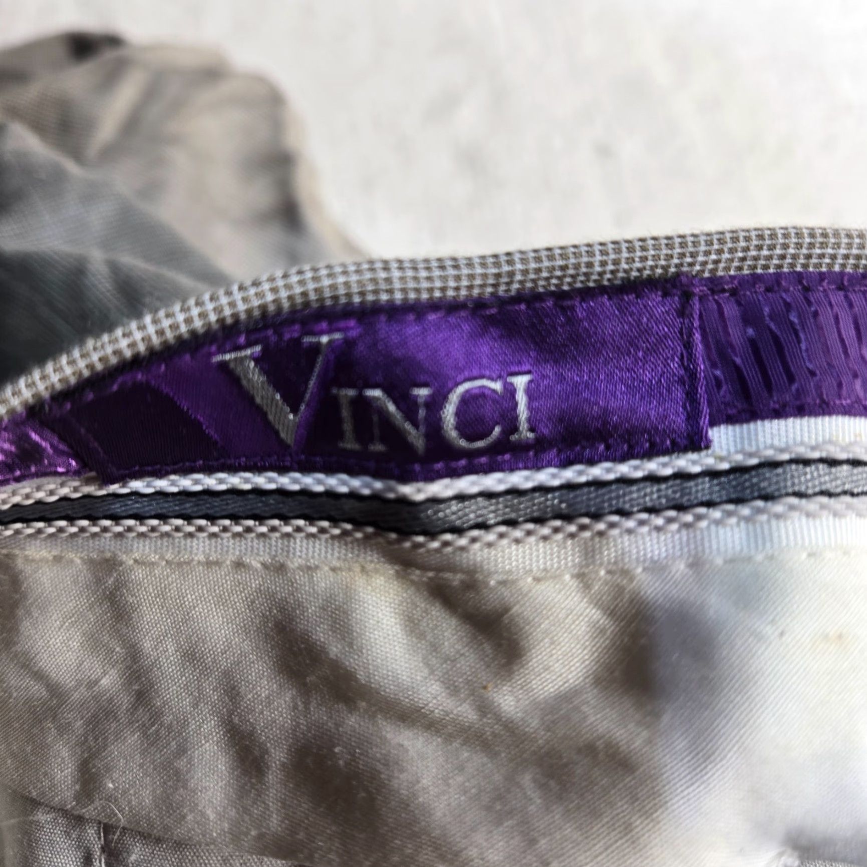 Vintage Vinci Dress Pants Beige Rayon Business Casual Pockets 38x30 Adult Men's Beige Pockets Dress Pants 38 Mens Size US 38 / EU 54 - 4 Thumbnail