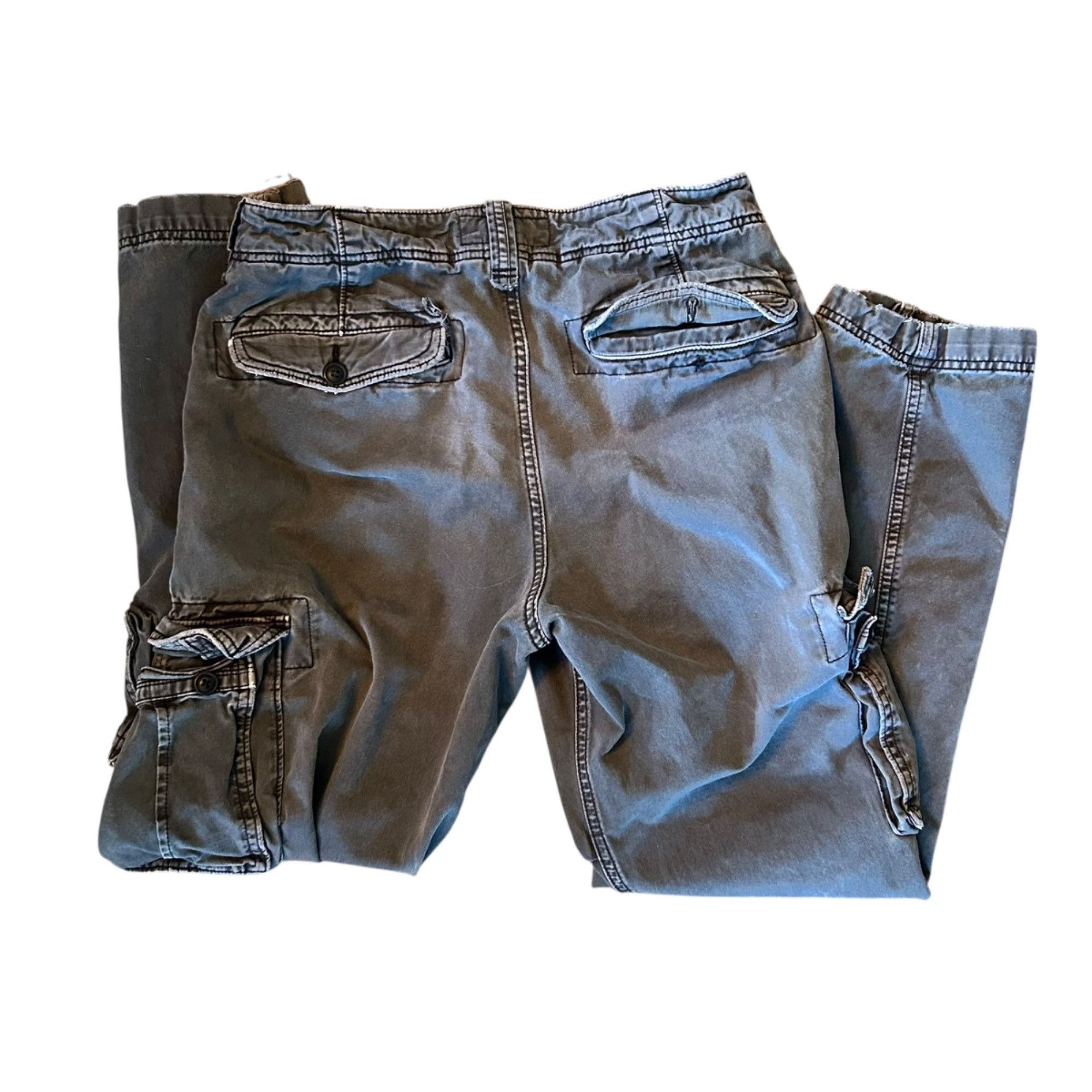 Abercrombie & Fitch Vintage Abercrombie & Fitch Baggy Y2K Cargo LFO Pants Size 31" - 4 Thumbnail