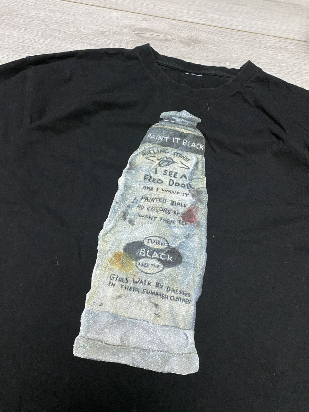 The Rolling Stones The Rolling Stones Paint it black Tube tee shirt Size US L / EU 52-54 / 3 - 3 Thumbnail