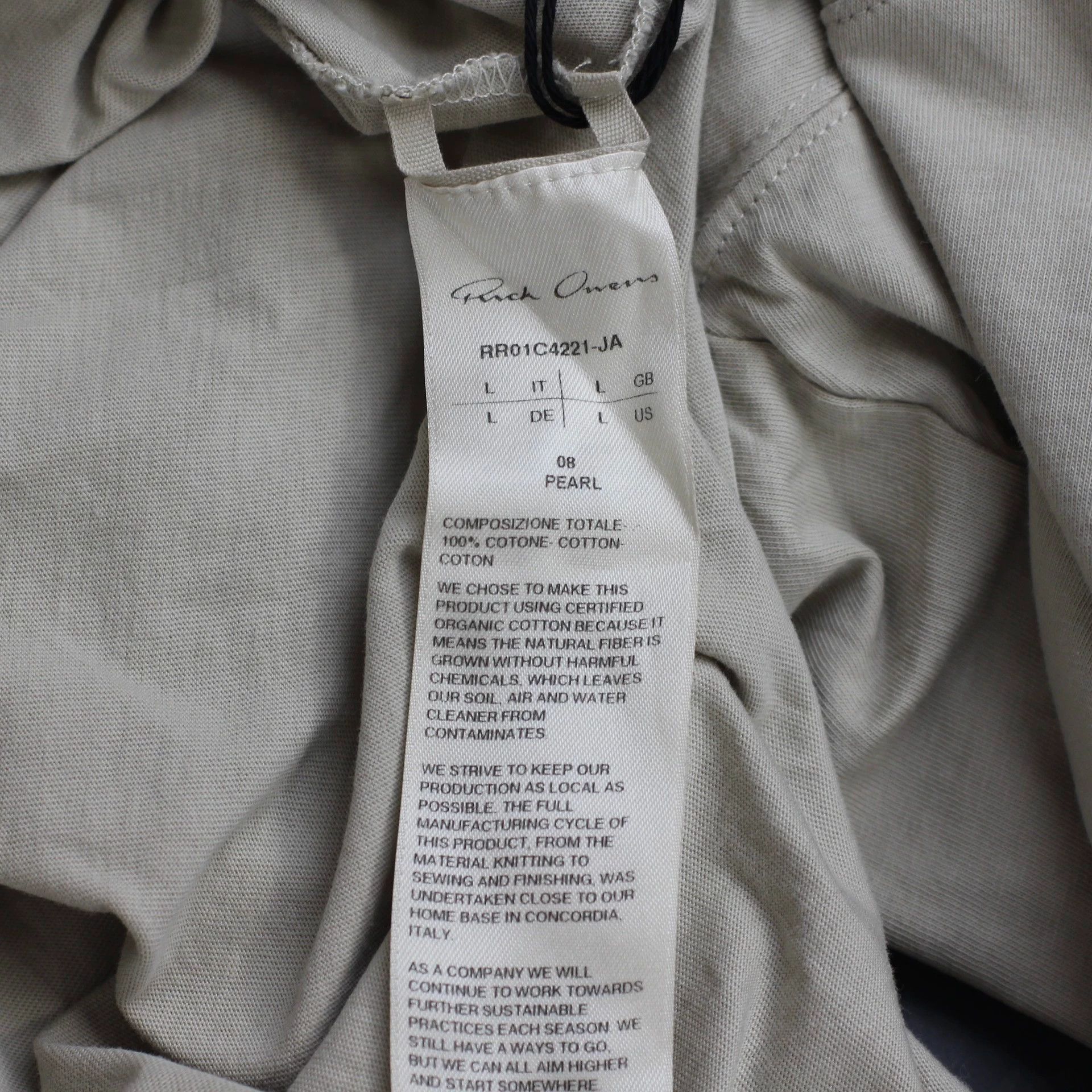 Rick Owens Rickowens Line Cotton Pagoda Devil Horn Short-Sleeve T-Shirt Size US XS / EU 42 / 0 - 7 Thumbnail