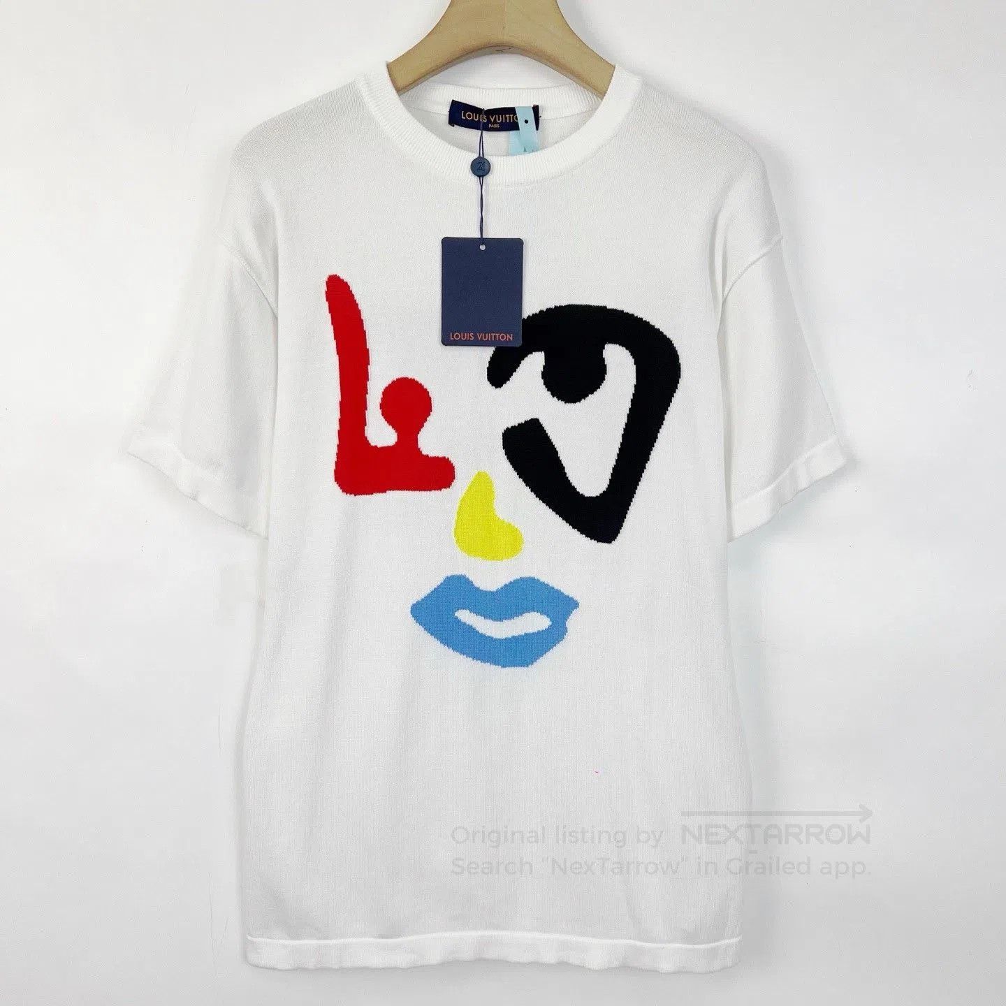 Louis Vuitton LV Face Pattern Knitted Short-Sleeve. Size S / US 4 / IT 40 - 1 Thumbnail