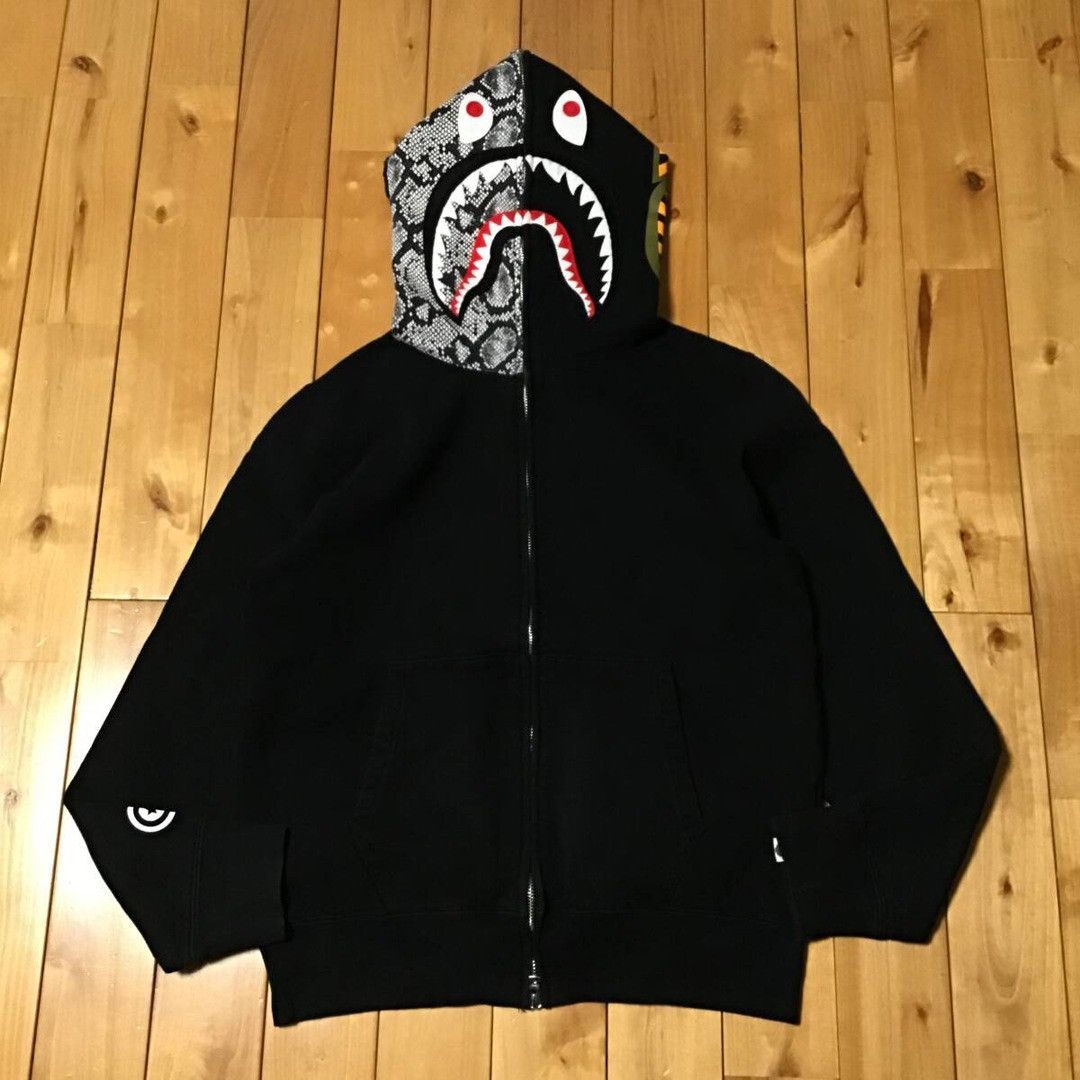 Bape × Nigo 2013 BAPE Snake shark full zip hoodie a bathing ape NIGO Size US M / EU 48-50 / 2 - 2 Thumbnail