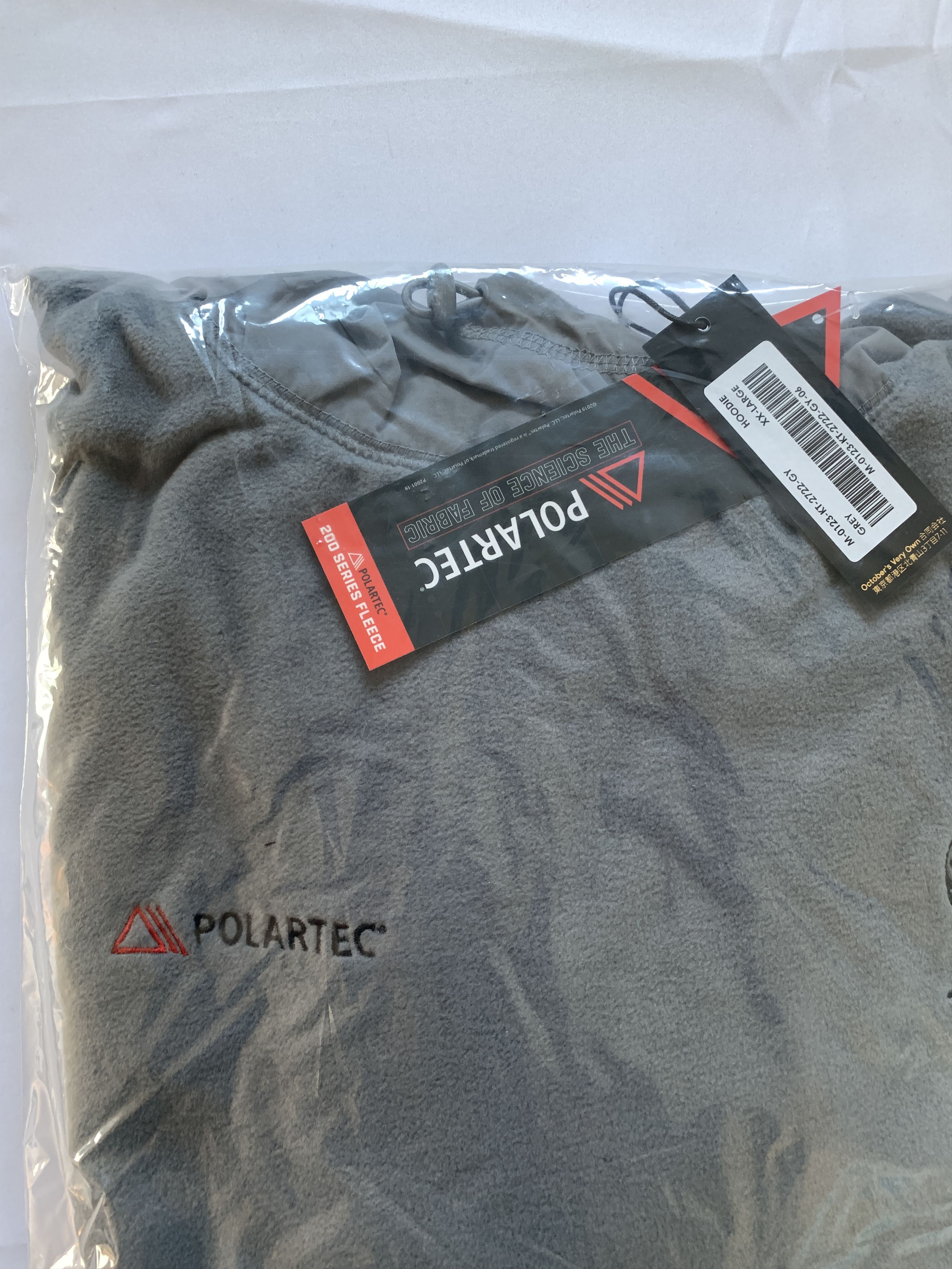 Drake OVO Polartec Thermal Pro Microfleece Hoodie Light Grey Size US XXL / EU 58 / 5 - 6 Thumbnail