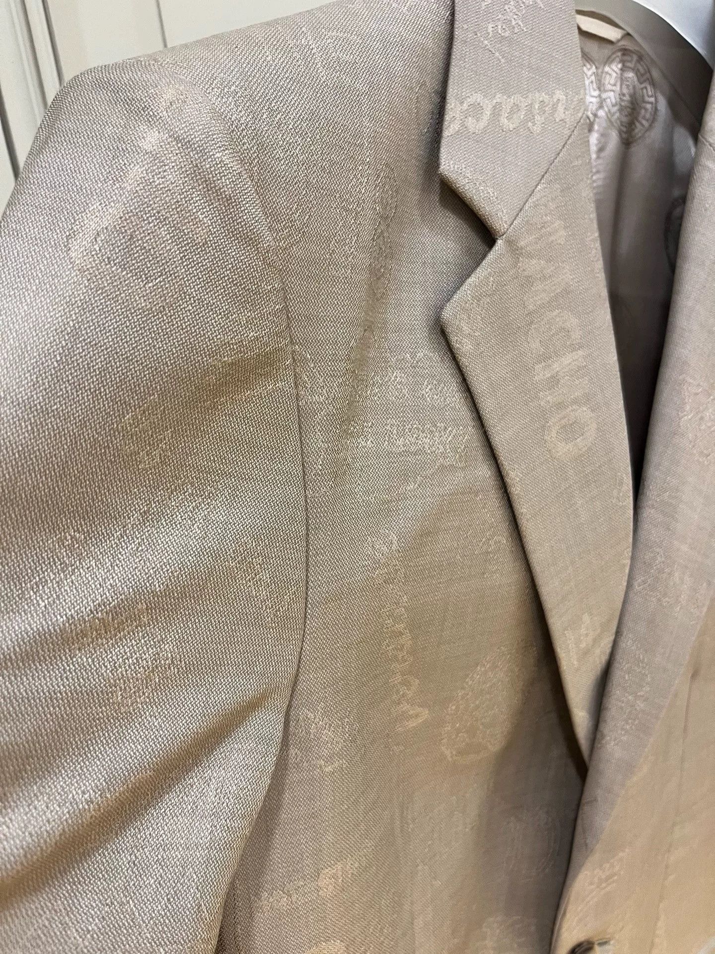 Versace Versace Beige Slim Fit Suit 46 Size US S / EU 44-46 / 1 - 4 Thumbnail