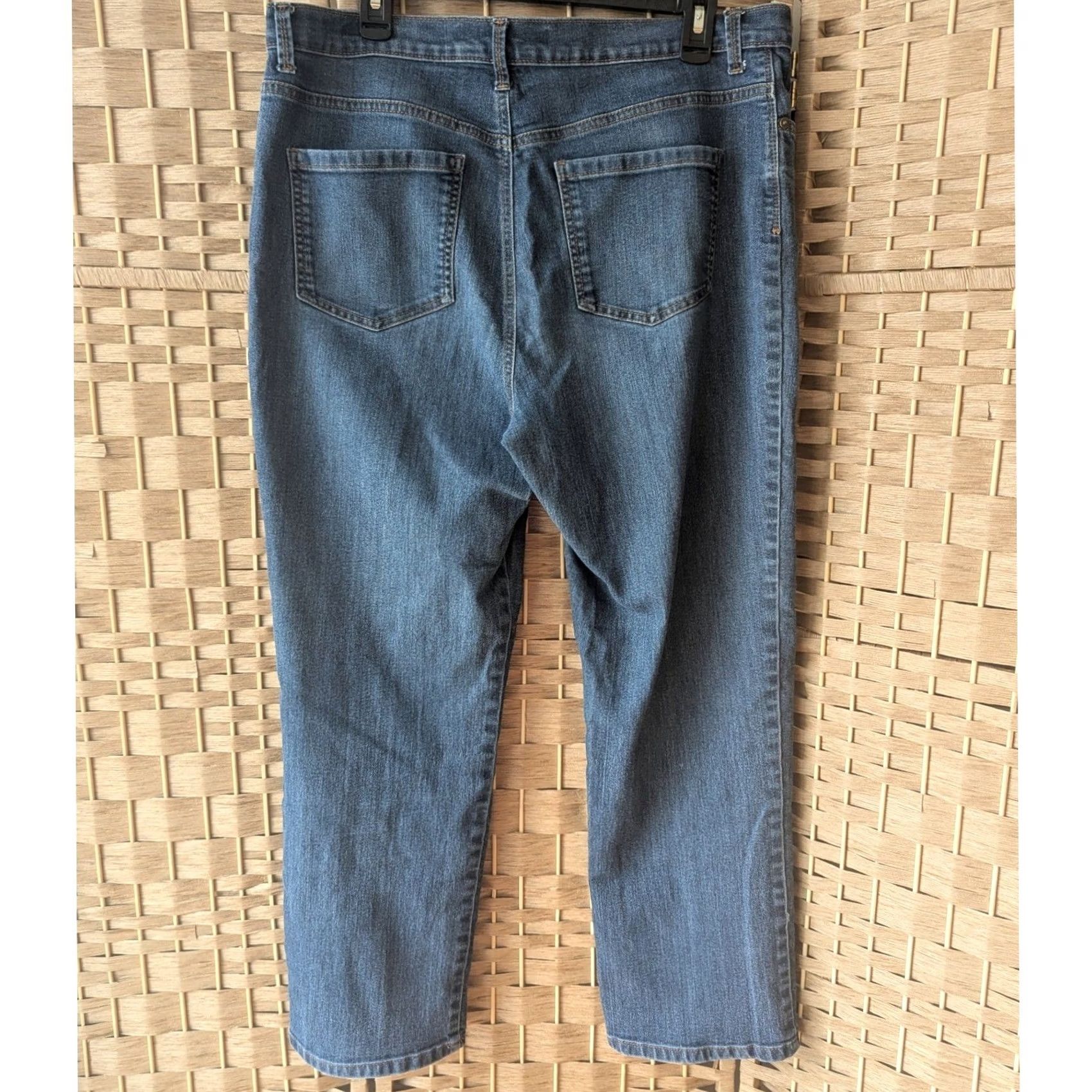 Gloria Vanderbilt Gloria Vanderbilt Amanda High Rise Tapered Jeans Womens 14P Medium Wash Denim Size 36" / US 14 / IT 50 - 2 Thumbnail