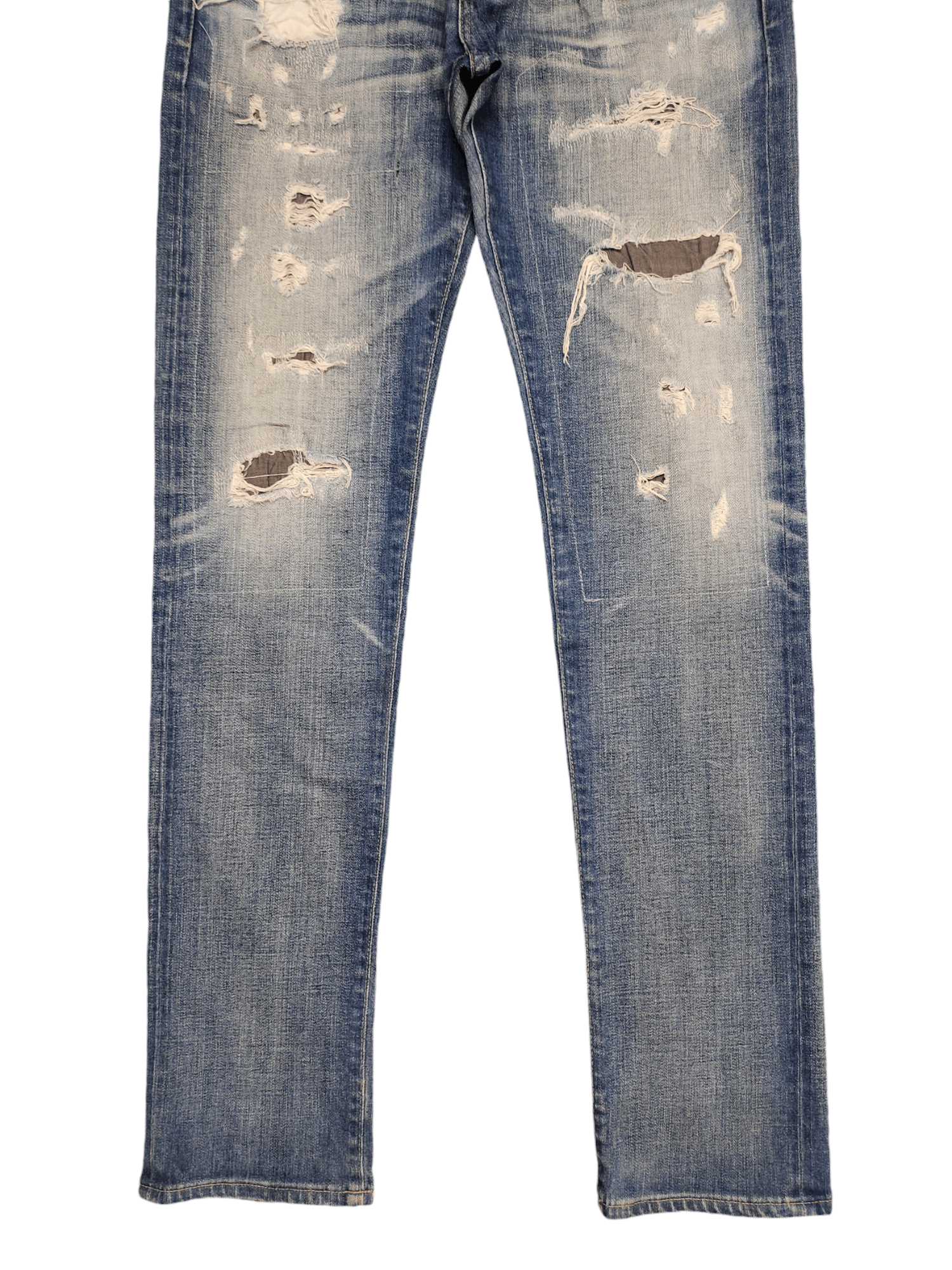 Kapital AG Adriano Goldschmied Clawmark Distress Patchwork Jeans Y2k Size US 31 - 7 Thumbnail