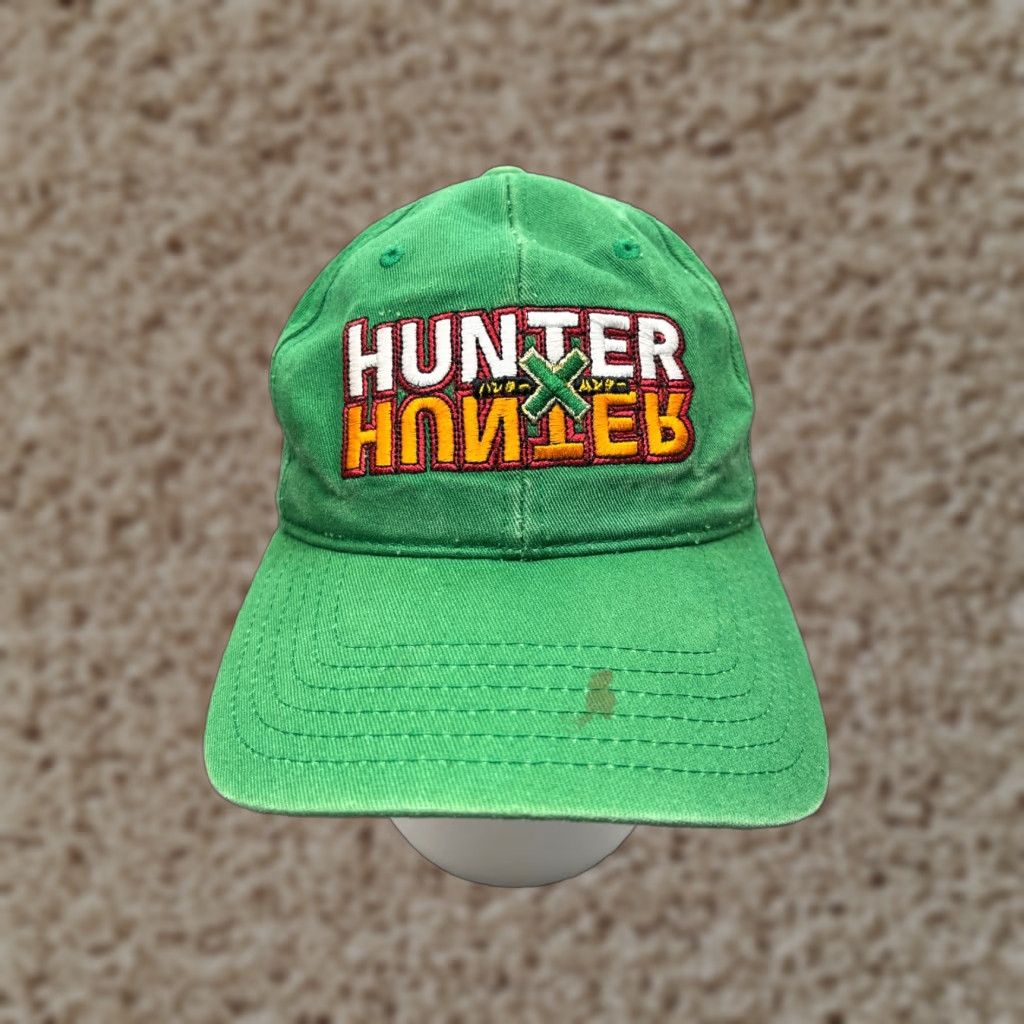Hunter VINTAGE Hunter x Hunter Cap Strap Back Adult One Size Green Cotton Baseball Cap Anime Cap Unisex Mens Womens Cap 90s Concert Theme Size ONE SIZE - 1 Thumbnail