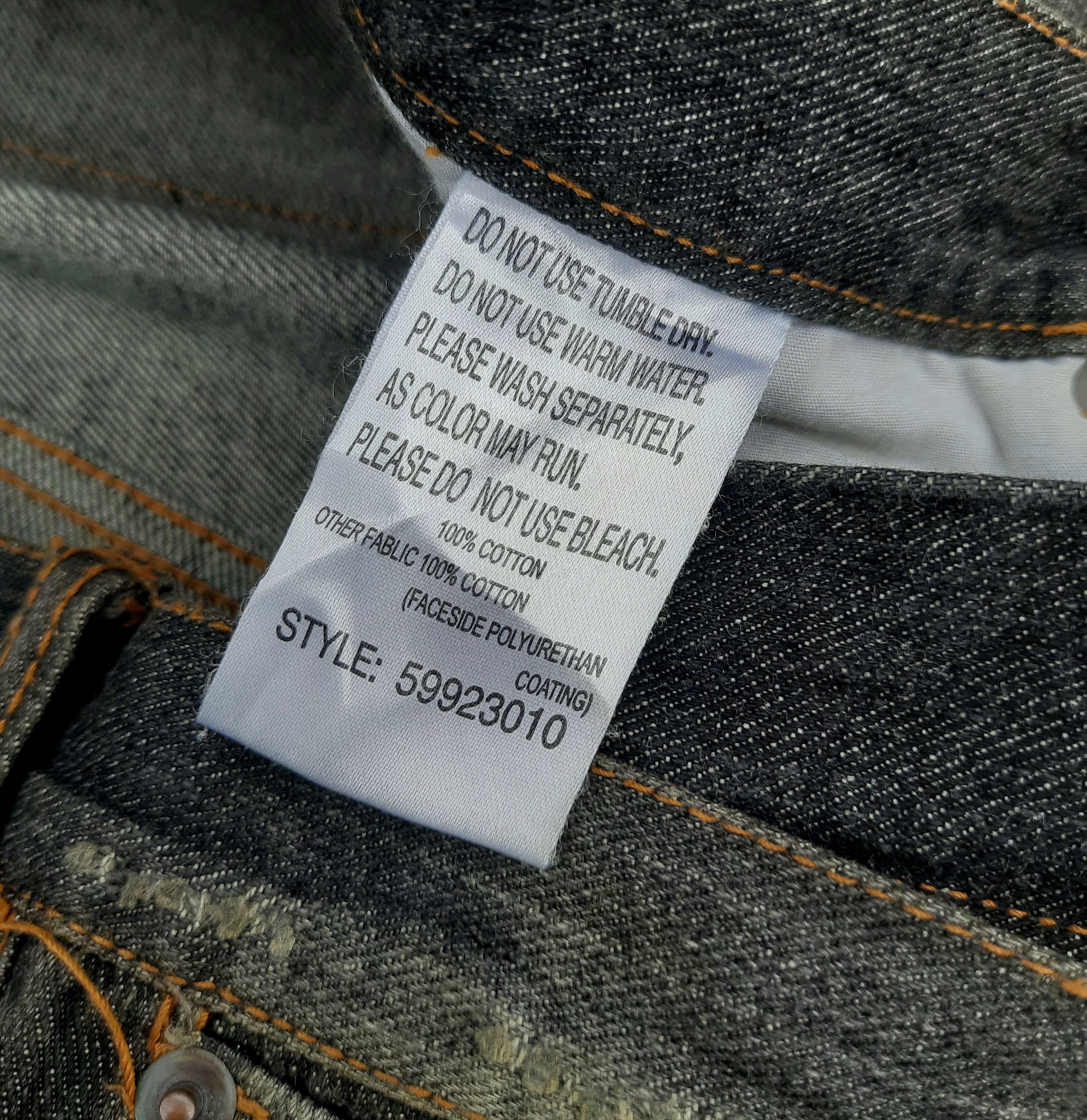 Japanese Brand EXHIBITIONIST Trashed Jeans Size US 31 - 4 Thumbnail