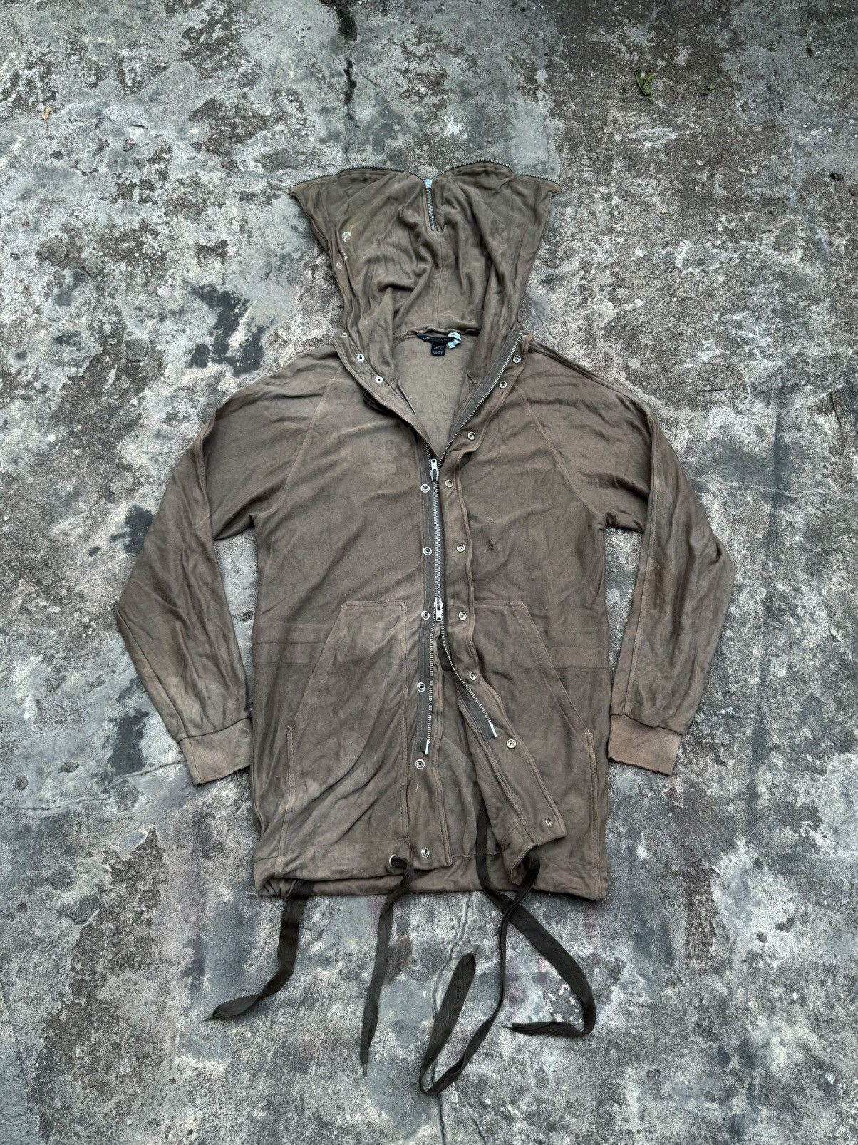 Marc Jacobs Marc Jacobs Military Trashed Hoodie Jacket Size US M / EU 48-50 / 2 - 1 Thumbnail