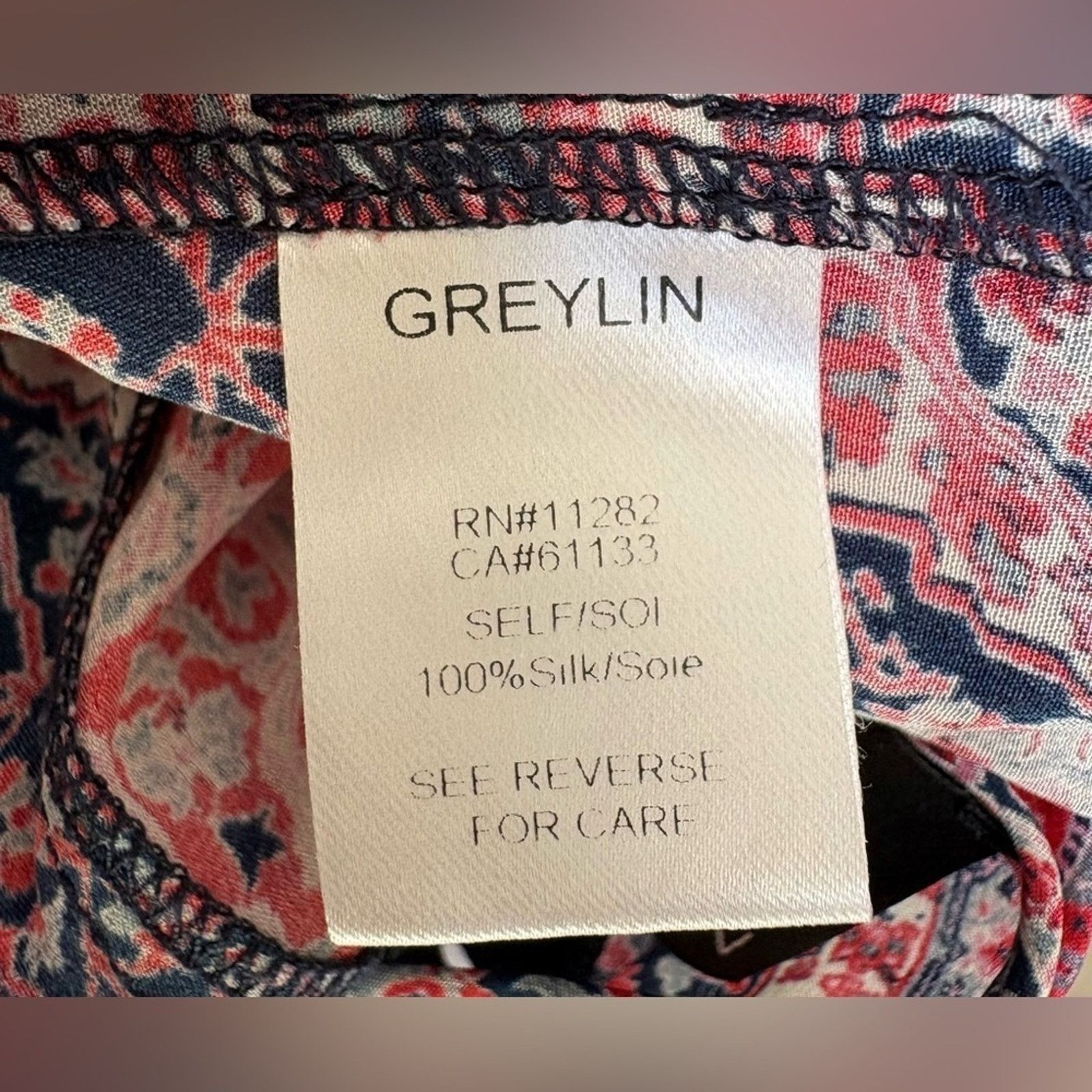 Other Greylin | Muticolor Sleeveless Paisley Blouse | Medium Size M / US 6-8 / IT 42-44 - 4 Thumbnail