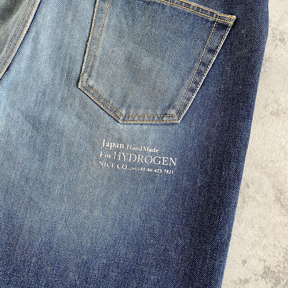 HYDROGEN Hydrogen made In Japan Skull 💀 Goth Denim Jeans Size US 32 / EU 48 - 20 Thumbnail
